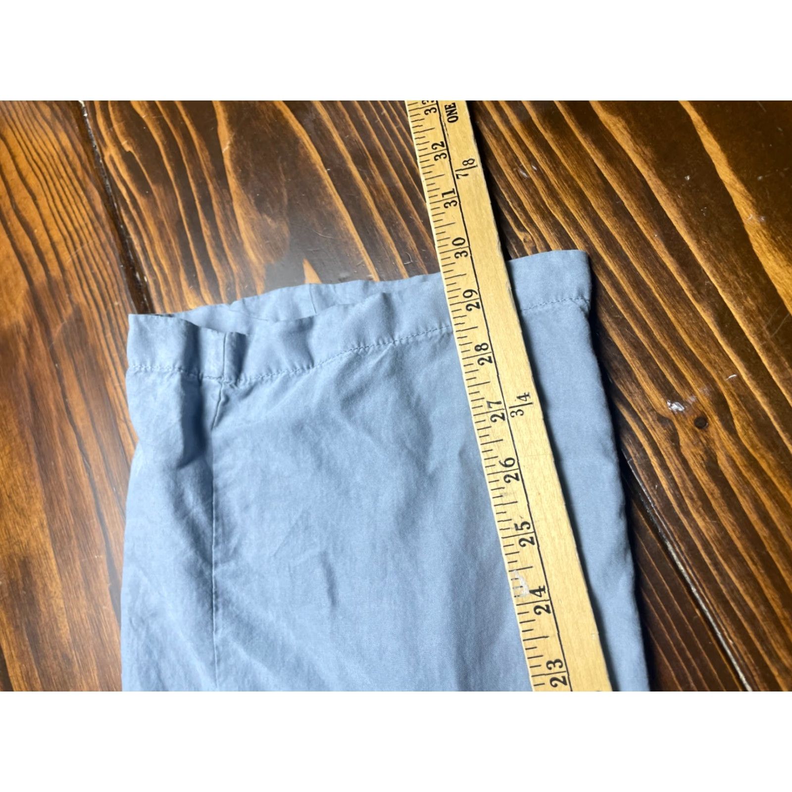 Vintage Thread+Supply Casual Pants Women's XXS Bluish Gray Flat Front Waist Tie II Size 24" / US 00 / IT 34 - 7 Thumbnail