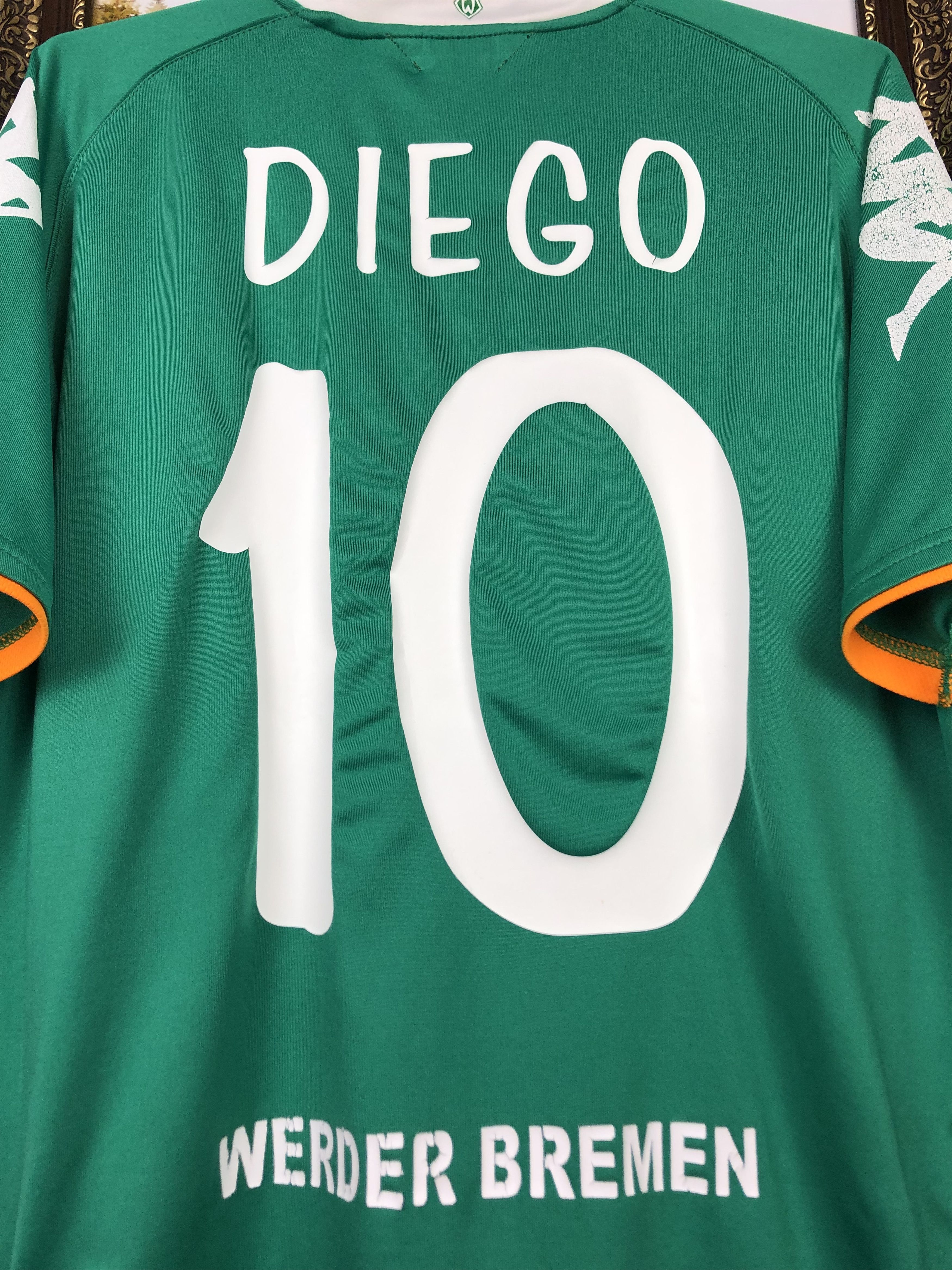 Vintage Werder Bremen football shirt 2007 Soccer Diego Kappa Jersey Size US M / EU 48-50 / 2 - 10 Thumbnail
