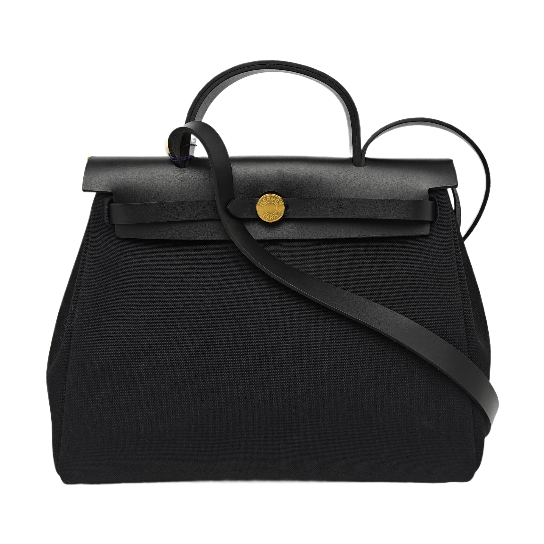 Hermes HERMÈS Herbag 31 Black Canvas Handle Bag Size ONE SIZE - 1 Thumbnail