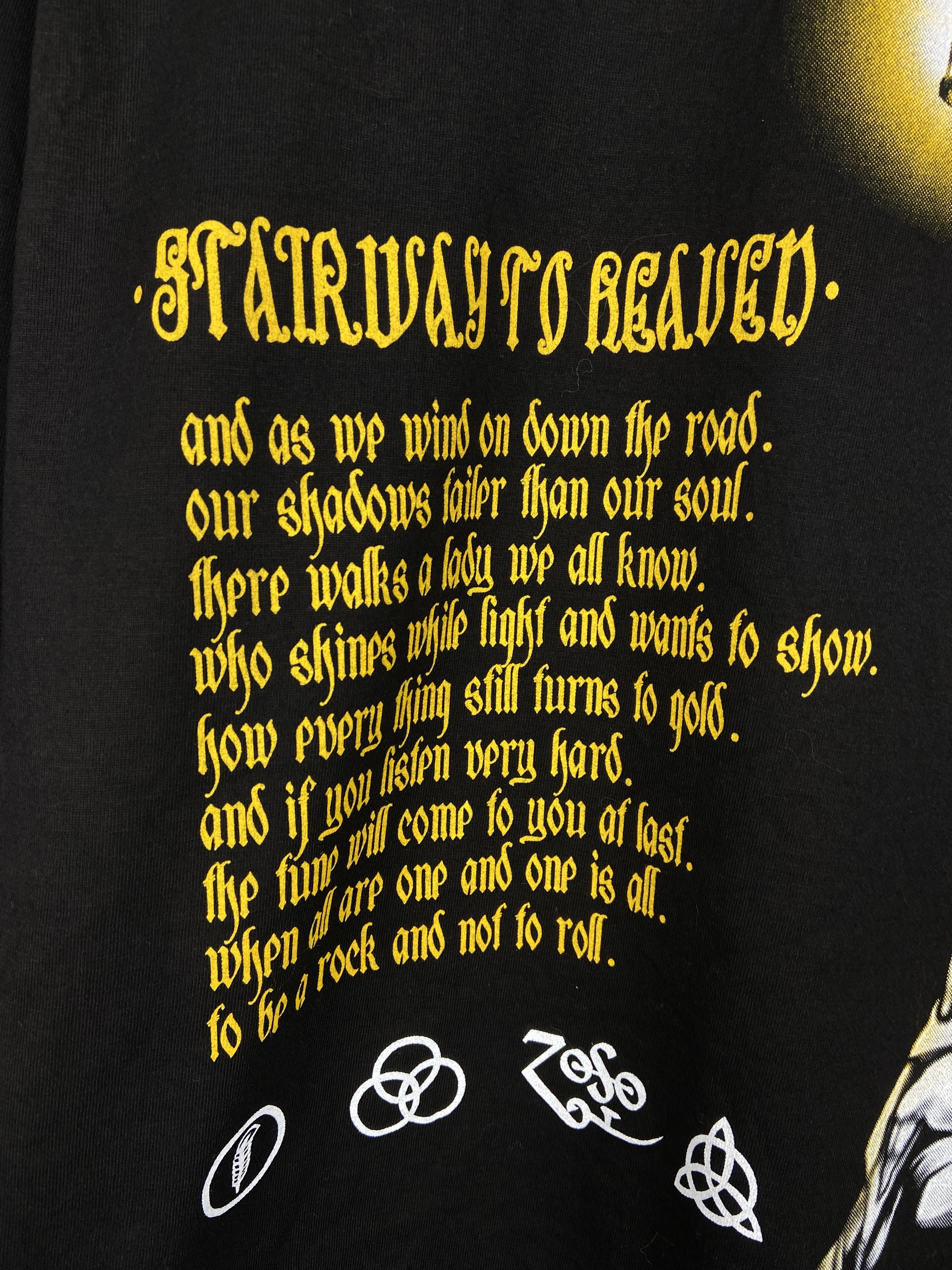 Band Tees Vintage Led Zeppelin Stairway To Heaven L/S T Shirt Tee Size US S / EU 44-46 / 1 - 11 Thumbnail