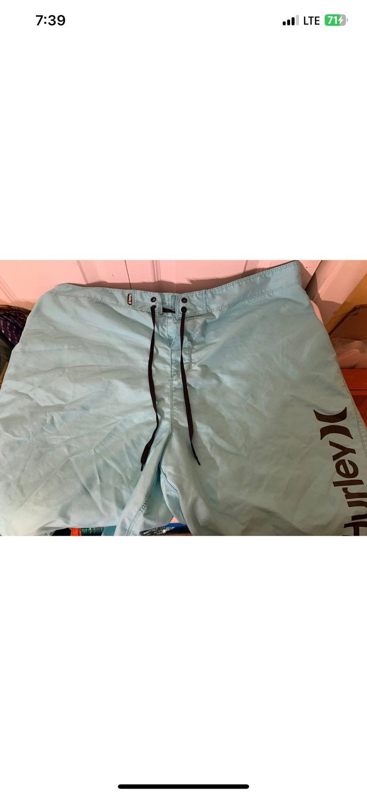 Hurley Hurley mens sz 38 board shorts trunks beach wear Size US 38 / EU 54 - 3 Thumbnail