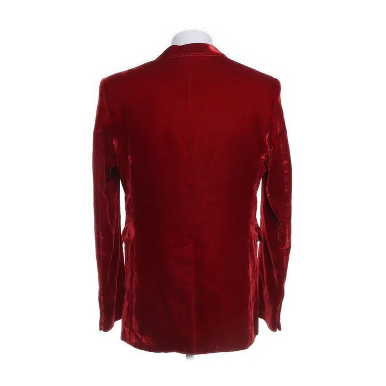 Saint Laurent Paris F/W16 Red Velvet Blazer Jacket x Hedi Slimane Size US S / EU 44-46 / 1 - 2 Thumbnail