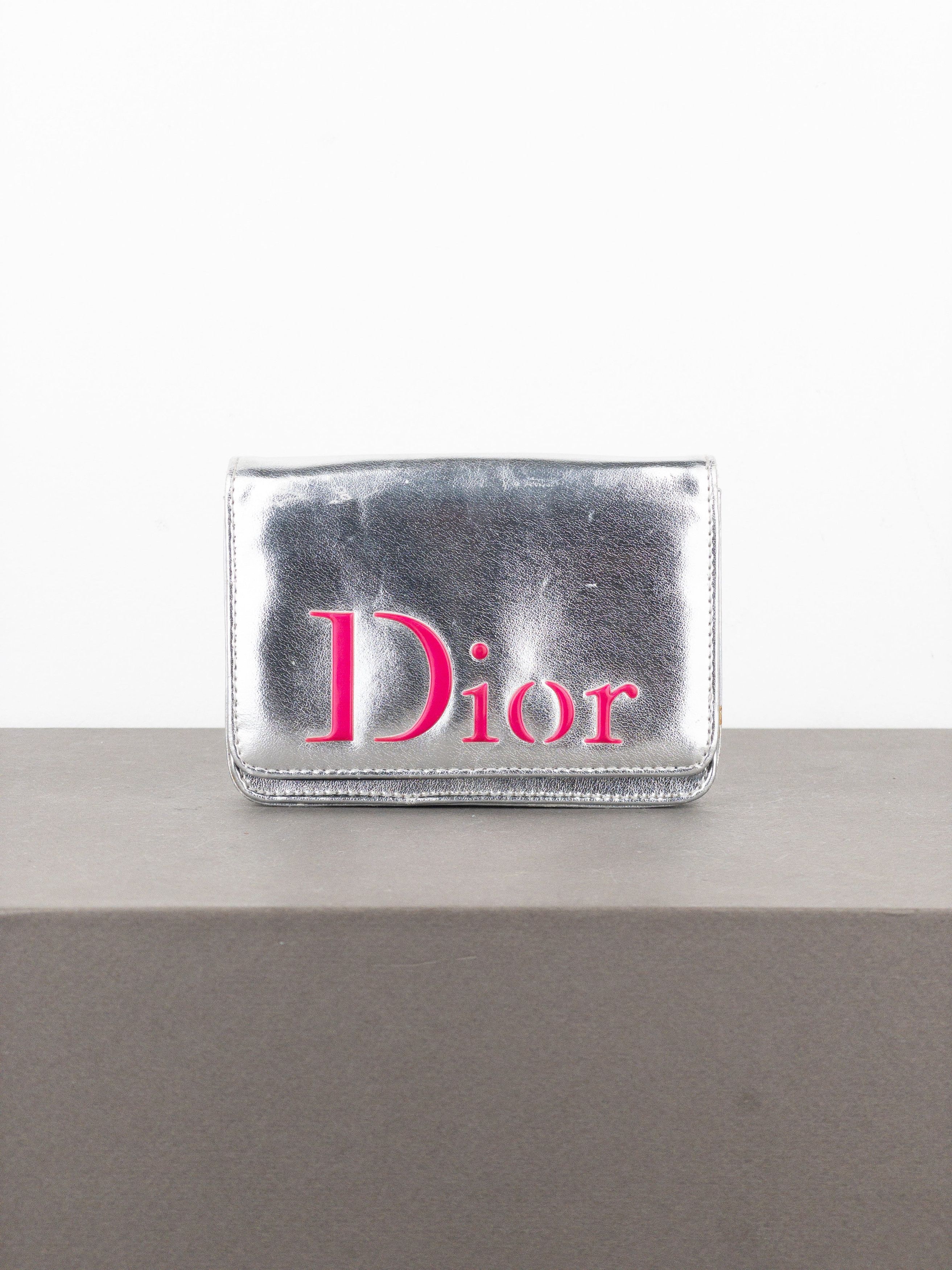 Dior 2000s Metallic Silver Cosmetic Bag Size ONE SIZE - 1 Thumbnail