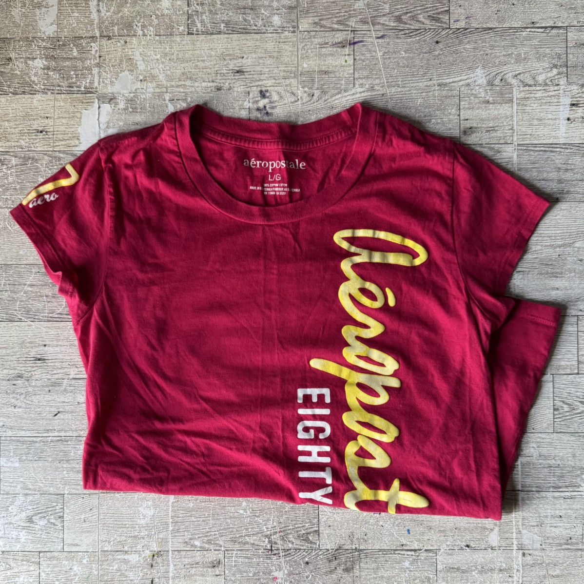 Aeropostale Retro, Aero, Slim Fit, Women’s Logo Cotton Tee Size L / US 10 / IT 46 - 3 Thumbnail