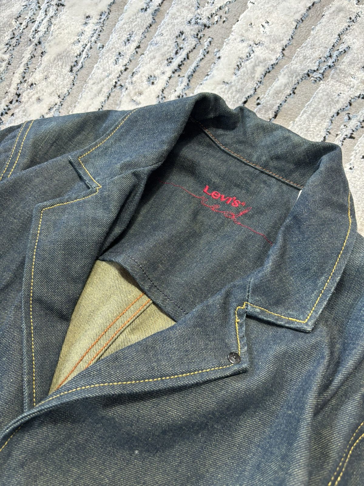 Levi's Levis Red Tab Nice Design Denim Shirt Jacket Size US M / EU 48-50 / 2 - 2 Thumbnail