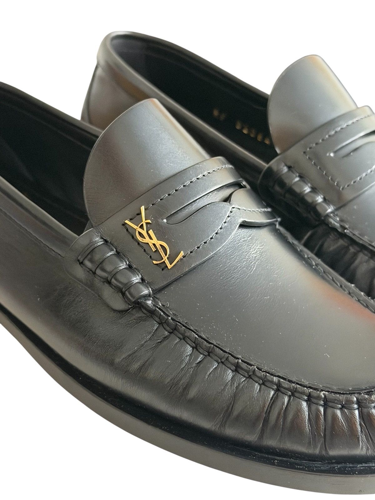 Saint Laurent Paris Saint Laurent YSL Smooth leather loafers Size US 4 / IT 34 - 7 Thumbnail