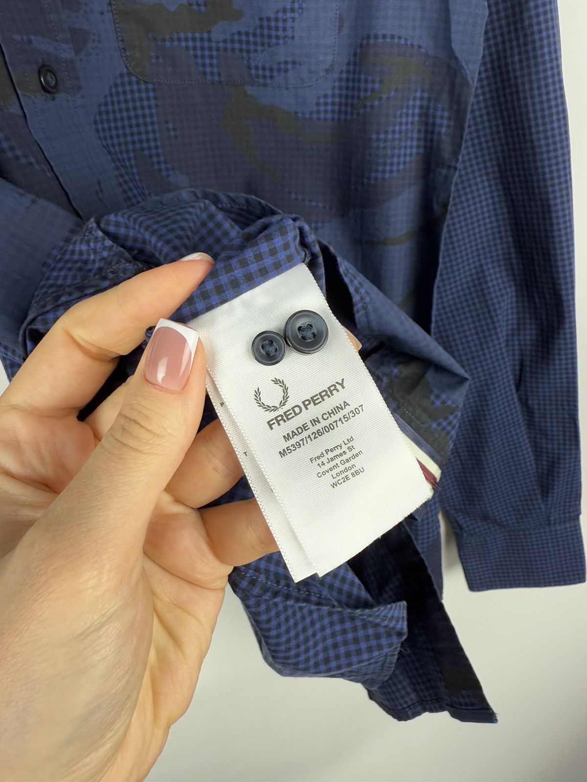 Fred Perry Fred Perry Men’s Patterned Long Sleeve Button Up Shirt Size US S / EU 44-46 / 1 - 12 Thumbnail