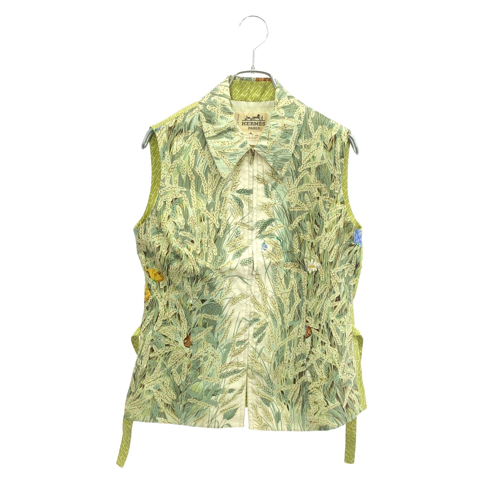 Hermes Hermes Vest Silk Green Size ONE SIZE - 1 Thumbnail