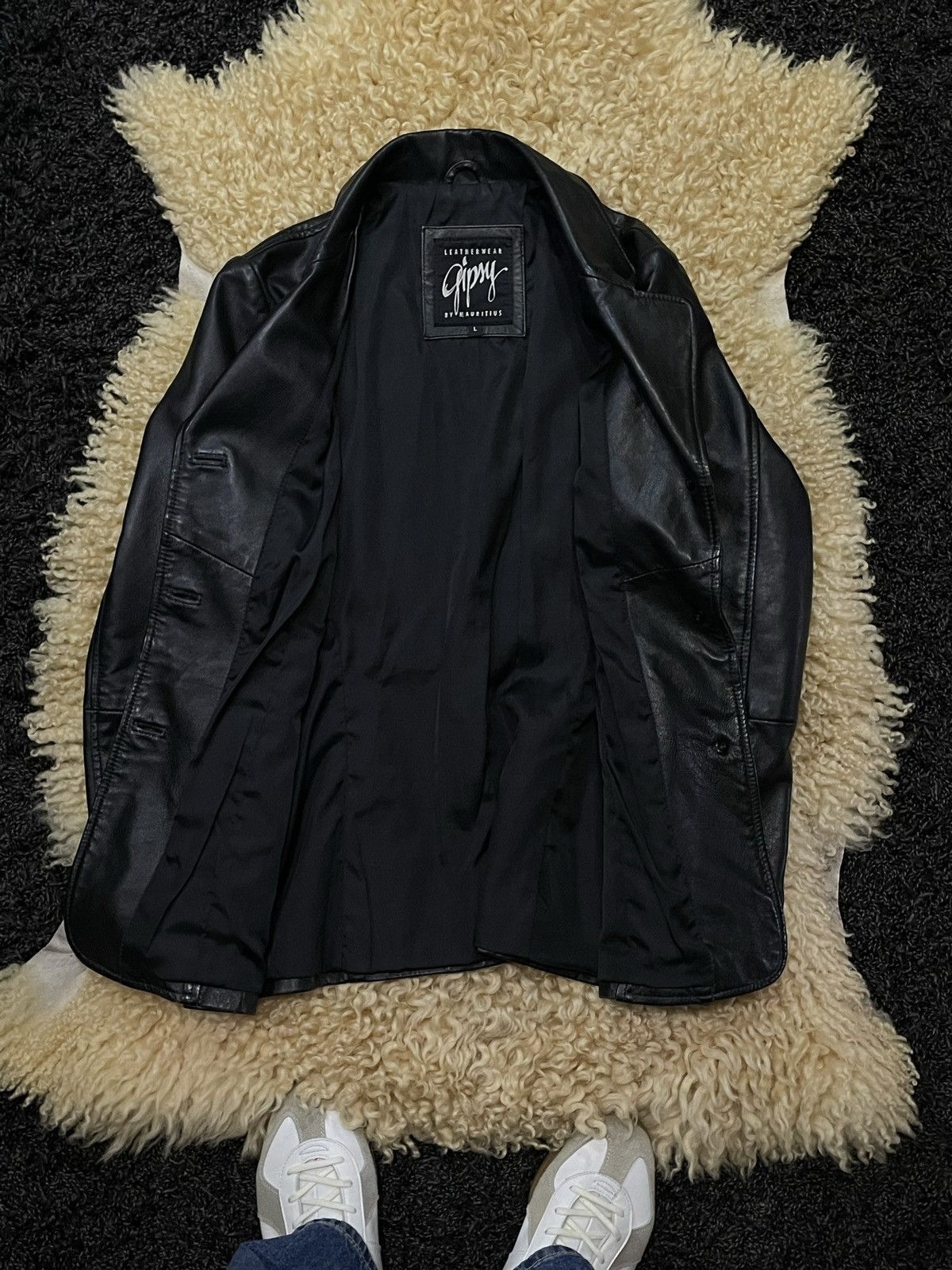 Gypsy Vintage Archive Gipsy leather coat blazer Jacket YK2 Size L / US 10 / IT 46 - 5 Thumbnail