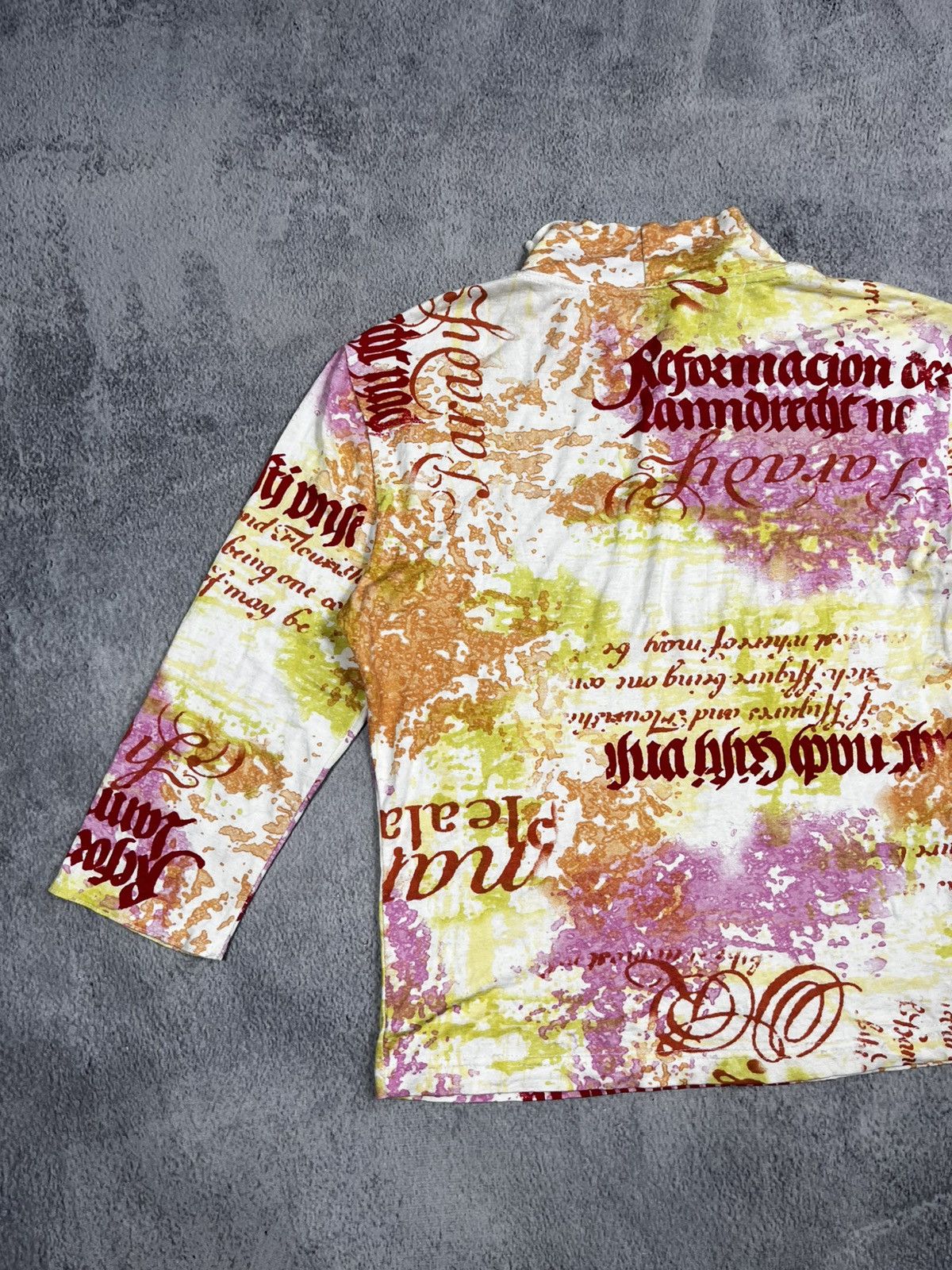 Japanese Brand × Vintage Vintage Y2K JPG style printed 00s 3/4 tee gazette Size S / US 4 / IT 40 - 8 Thumbnail