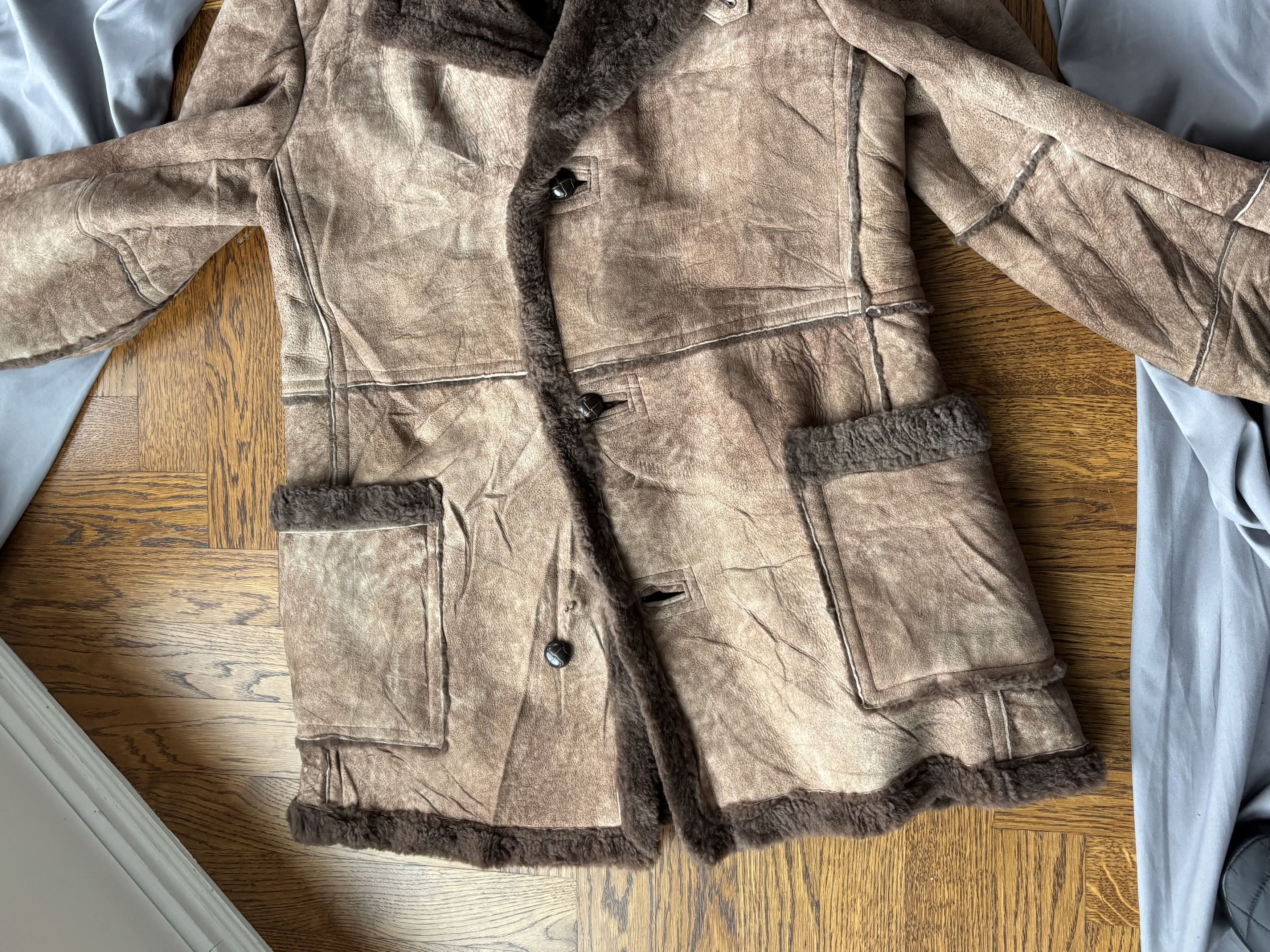 Vintage 1970s Sheepskin Coat Vintage Shearling Jacket Macmor Long Size US S / EU 44-46 / 1 - 8 Thumbnail