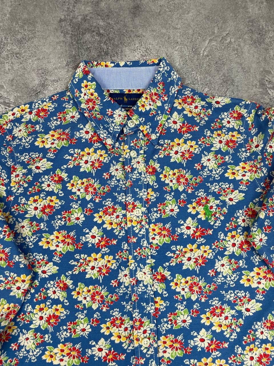 Ralph Lauren Ralph Lauren Men Cotton Floral Print Shirt Blue Multicolor Size US M / EU 48-50 / 2 - 2 Thumbnail