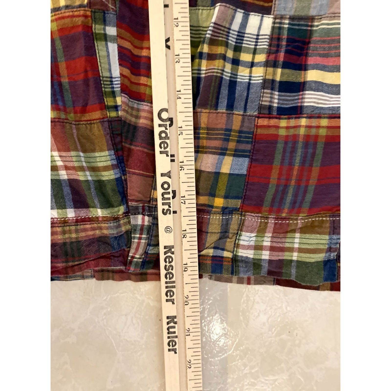 Polo Ralph Lauren VINTAGE Polo Ralph Lauren Chino Plaid Shorts 42 Mens 90s Plaid Casual Cotton Zip Drawstring Size US XL / EU 56 / 4 - 6 Thumbnail