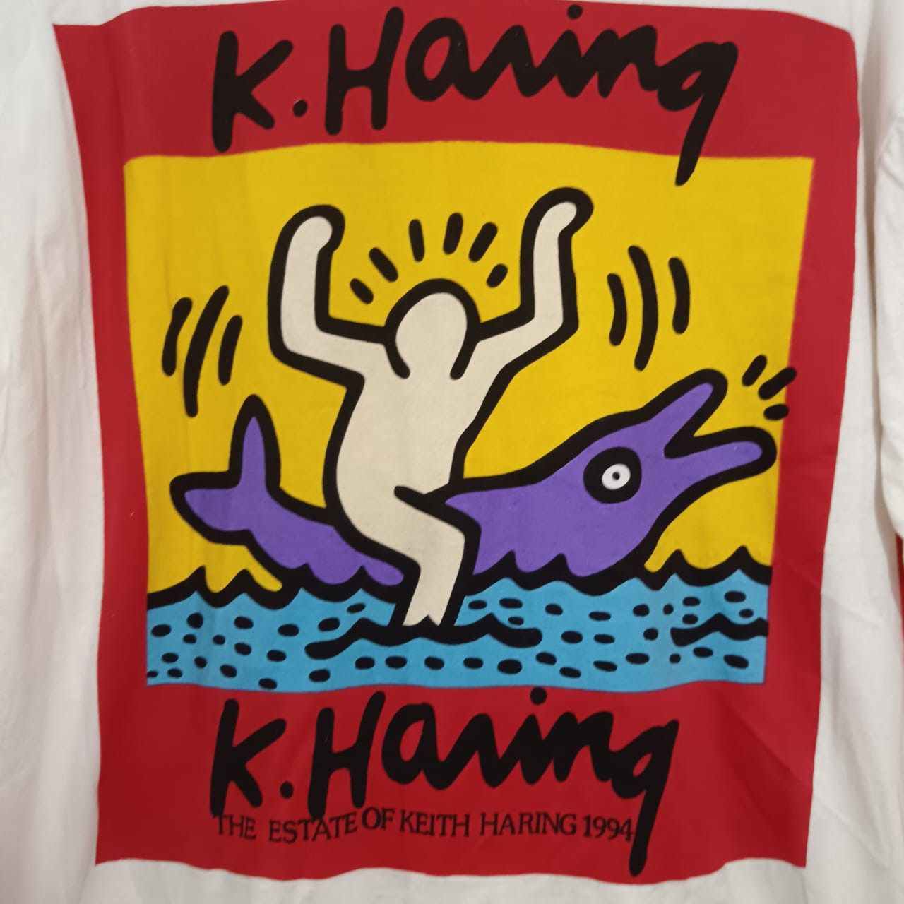 Keith Haring × Vintage Vintage 90s Keith Haring Size US L / EU 52-54 / 3 - 2 Thumbnail