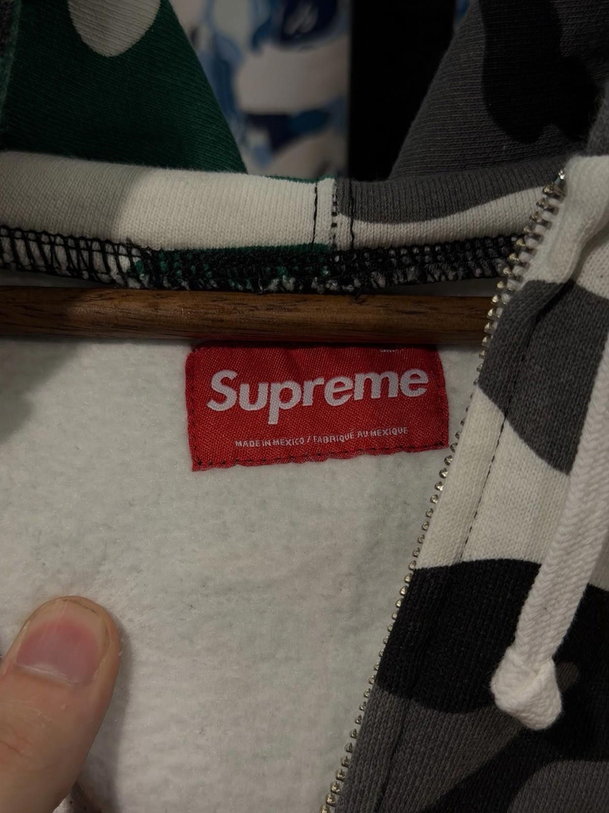 Supreme Supreme Size Small Zip Up Hooded Camo Sweatshirt Small Logo Size US S / EU 44-46 / 1 - 11 Thumbnail