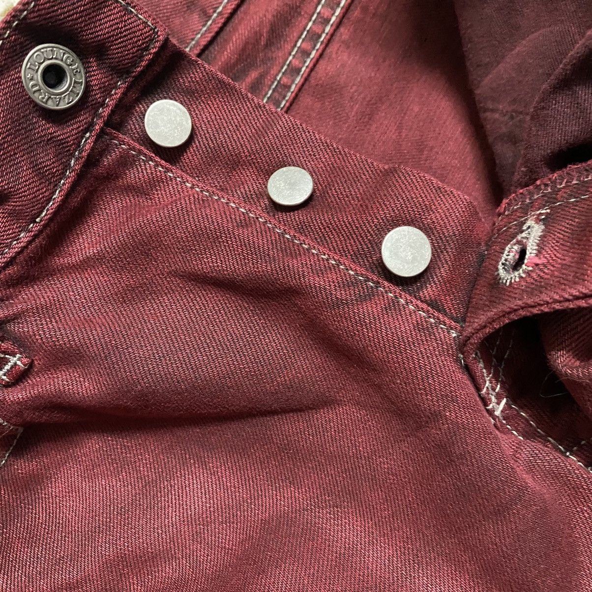 Lounge Lizard Lounge Lizard Red Blood Denim Jeans Size US 30 / EU 46 - 19 Thumbnail