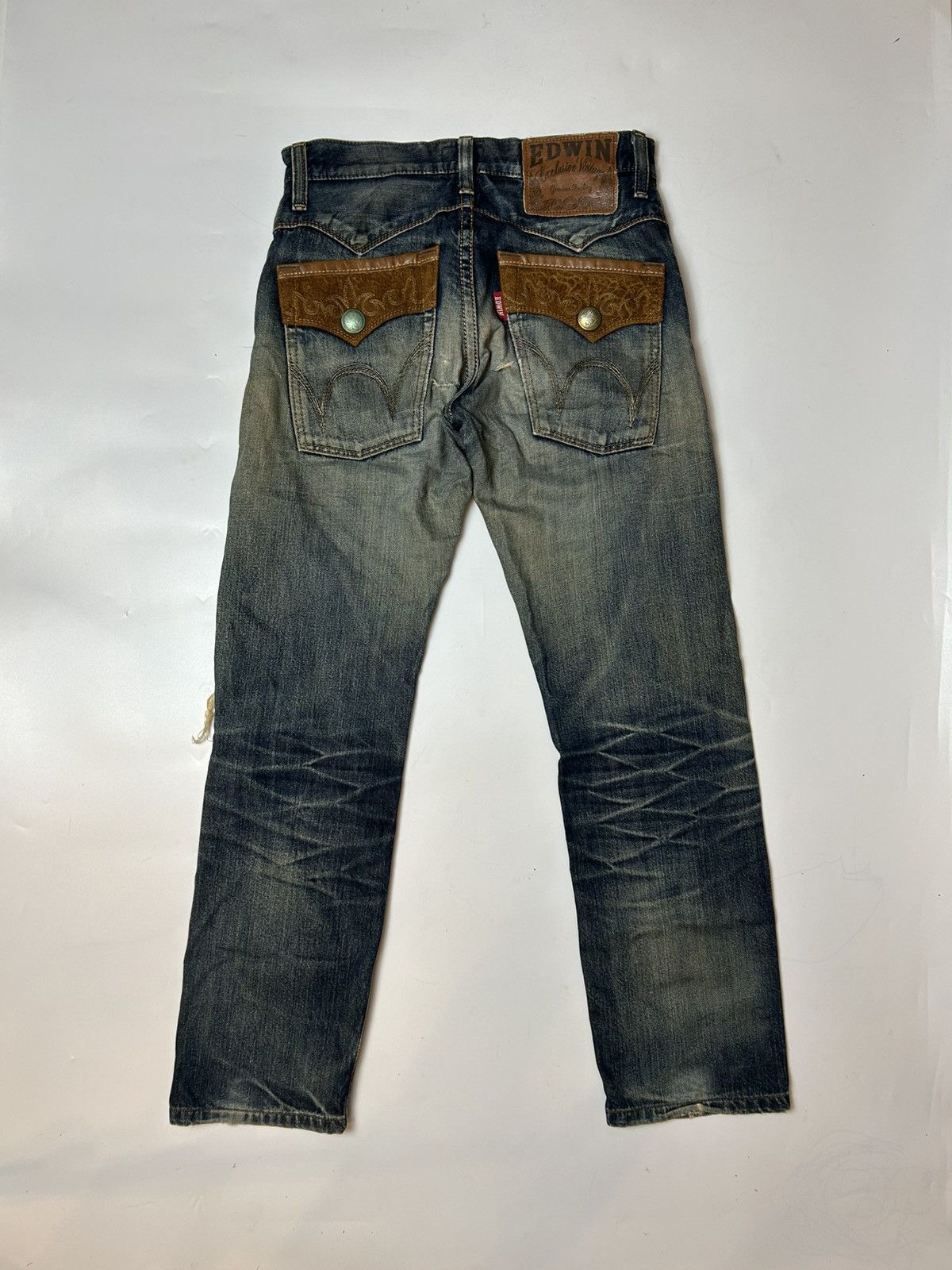 EXCLUSIVE VINTAGE EDWIN DISTRESSED DENIM PANT