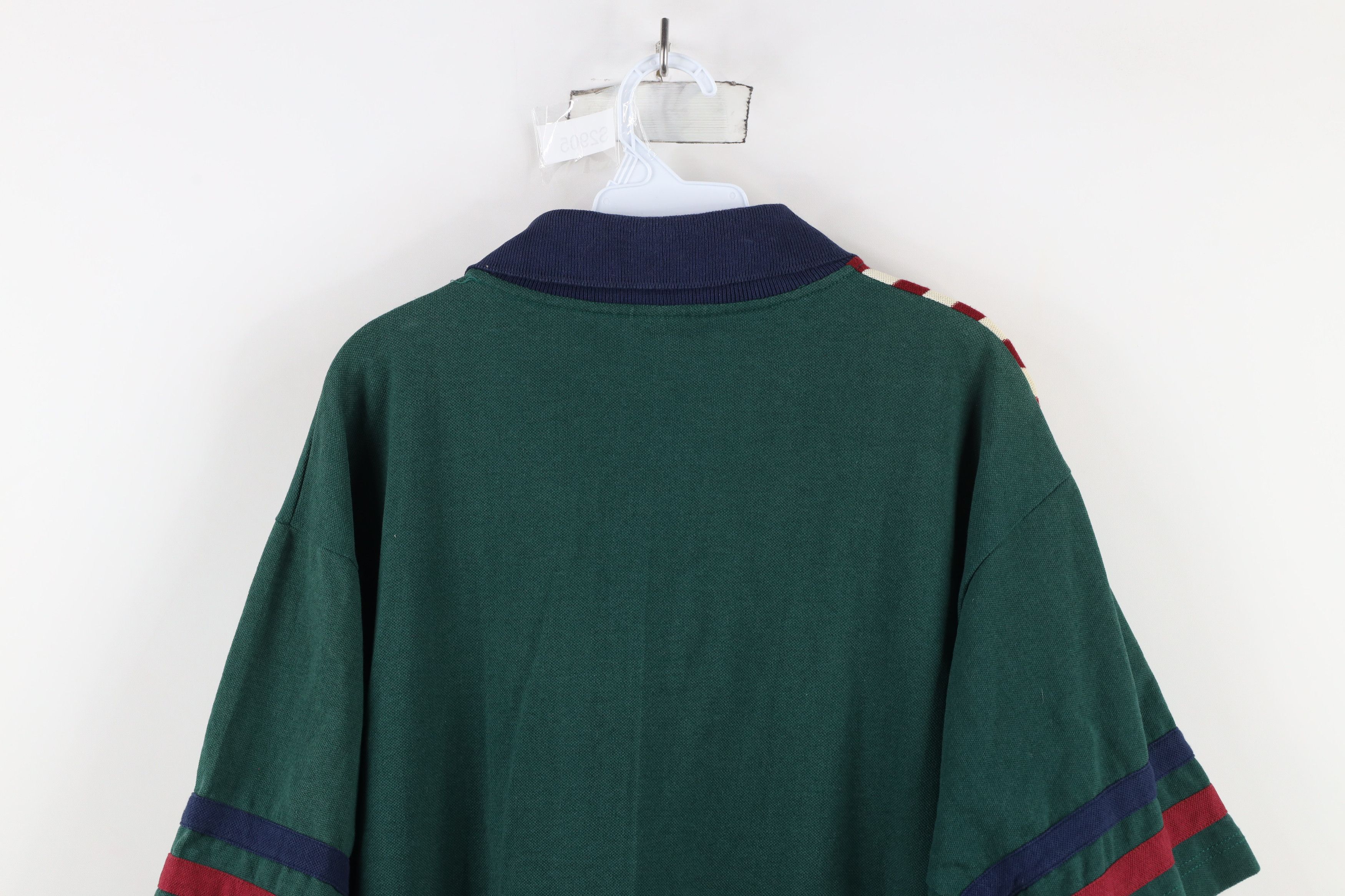 Vintage Vintage 90s Streetwear Cancun Shark Striped Polo Shirt Size US XL / EU 56 / 4 - 10 Thumbnail