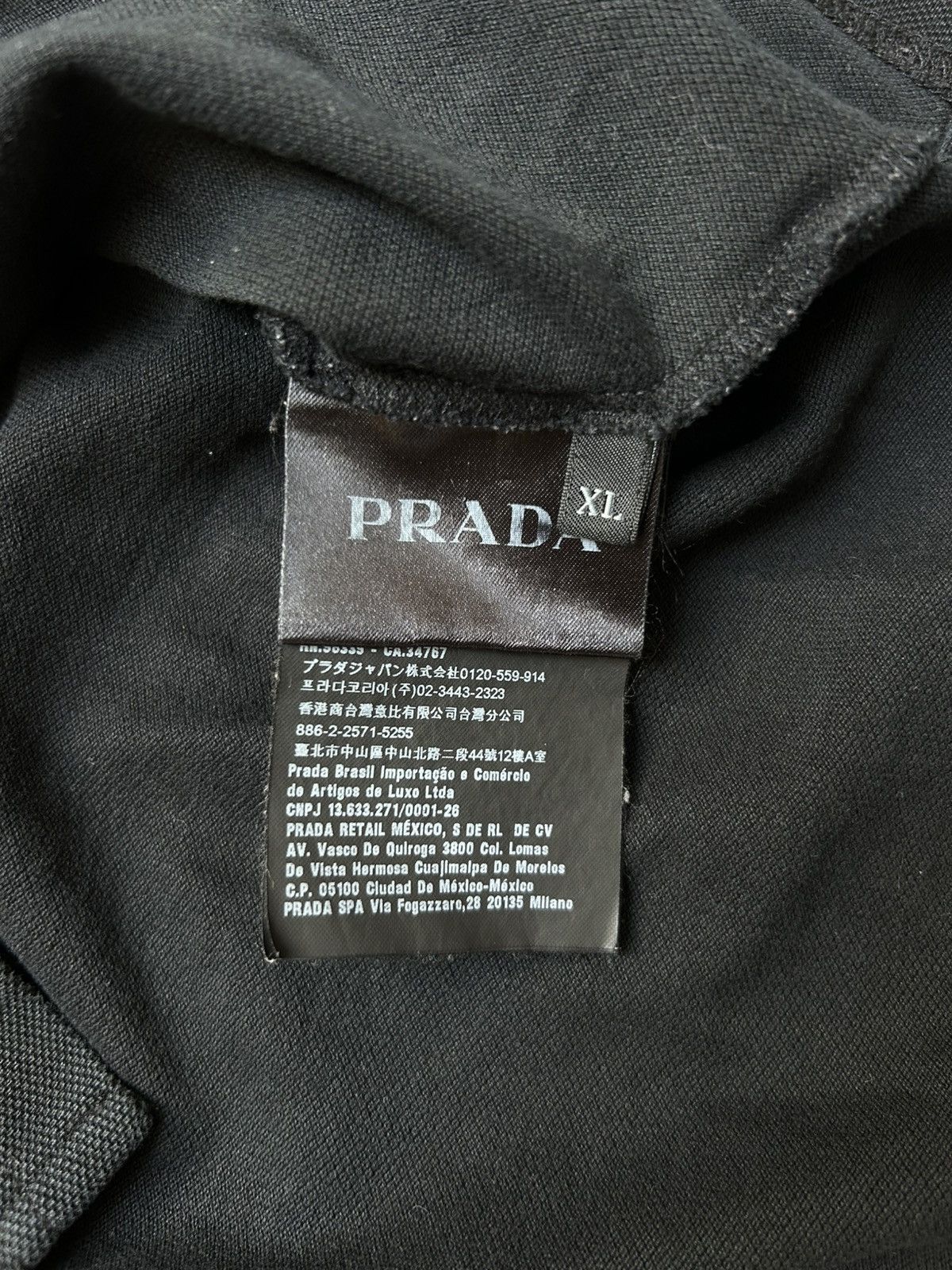 Prada Prada red tab polo shirt black luxury Size US XL / EU 56 / 4 - 4 Thumbnail