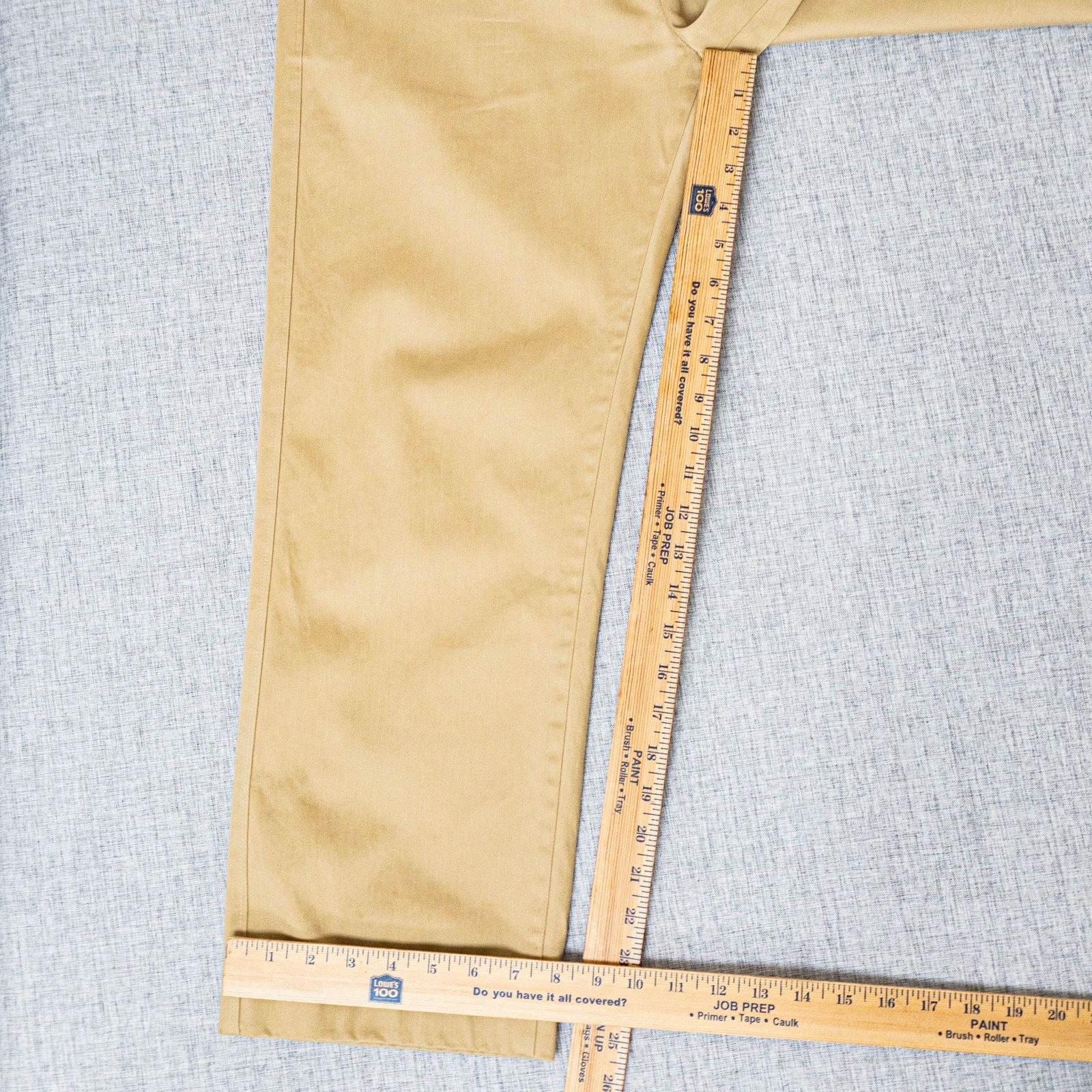 AMI AMI Alexandre Mattiussi Logo Patch Trousers Beige M short Size US 32 / EU 48 - 7 Thumbnail
