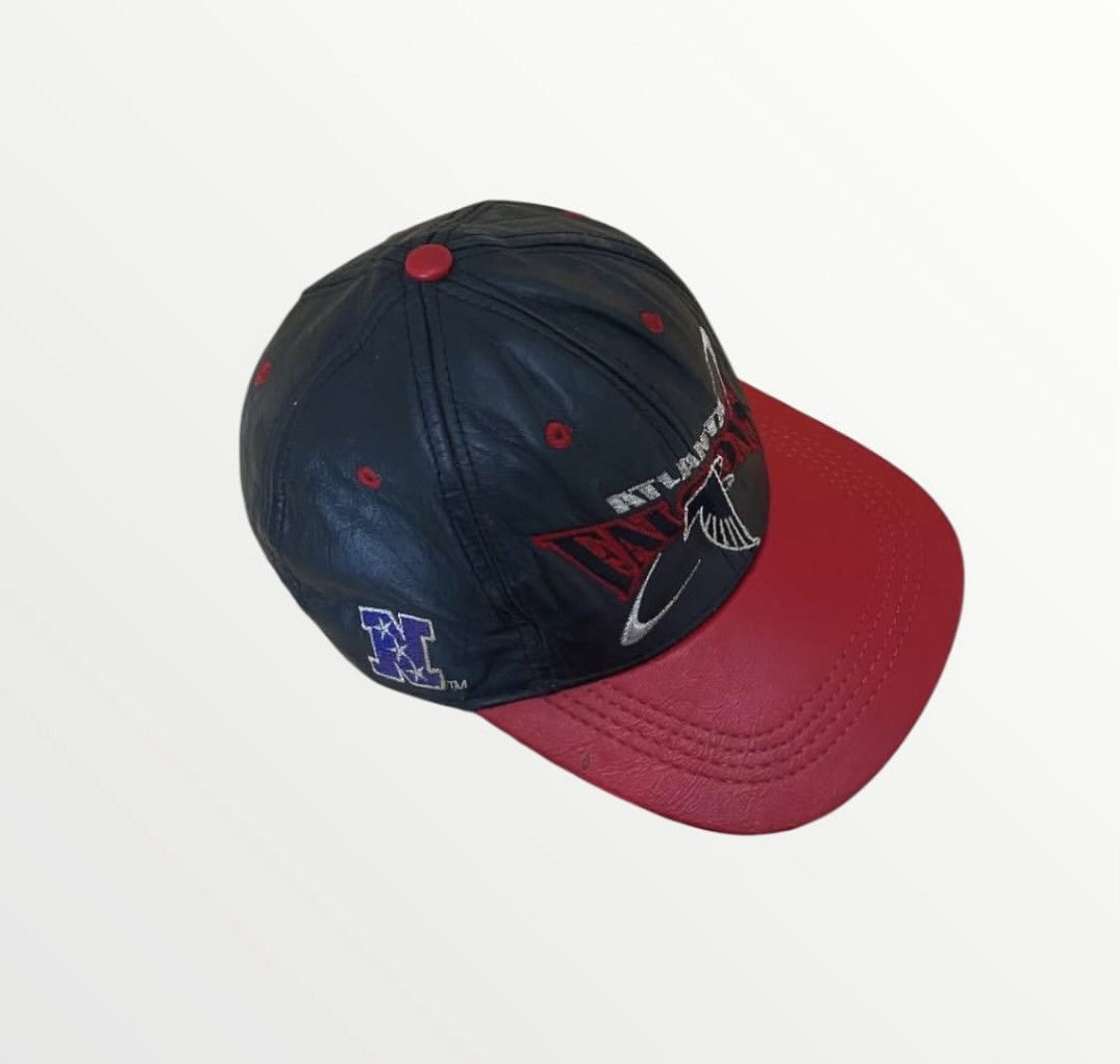 Vintage Vtg 90s NFL Leather Snapback Cap Size ONE SIZE - 3 Thumbnail