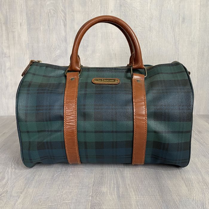 Polo Ralph Lauren Polo Ralph Lauren Mini Boston Bag Green Plaid