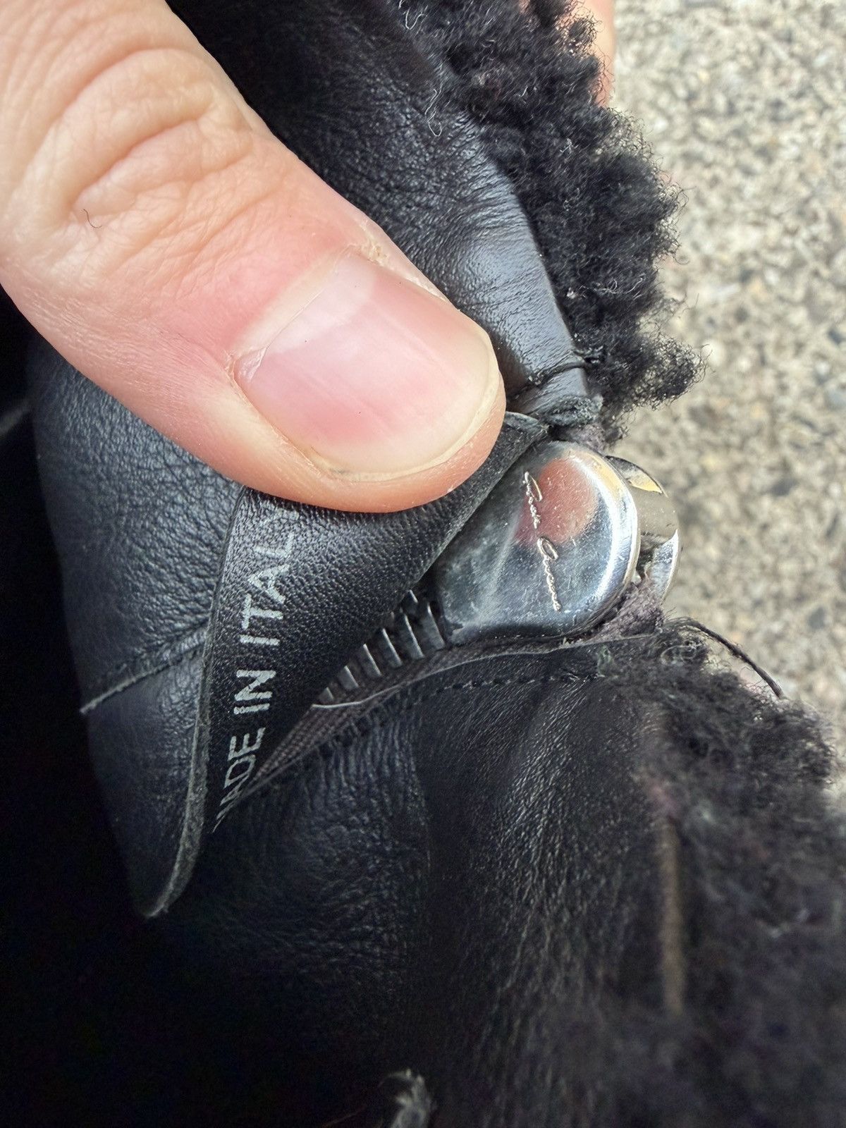 Rick Owens Shearling Ramones (SS22 Strobe) Size US 11 / EU 44 - 4 Thumbnail