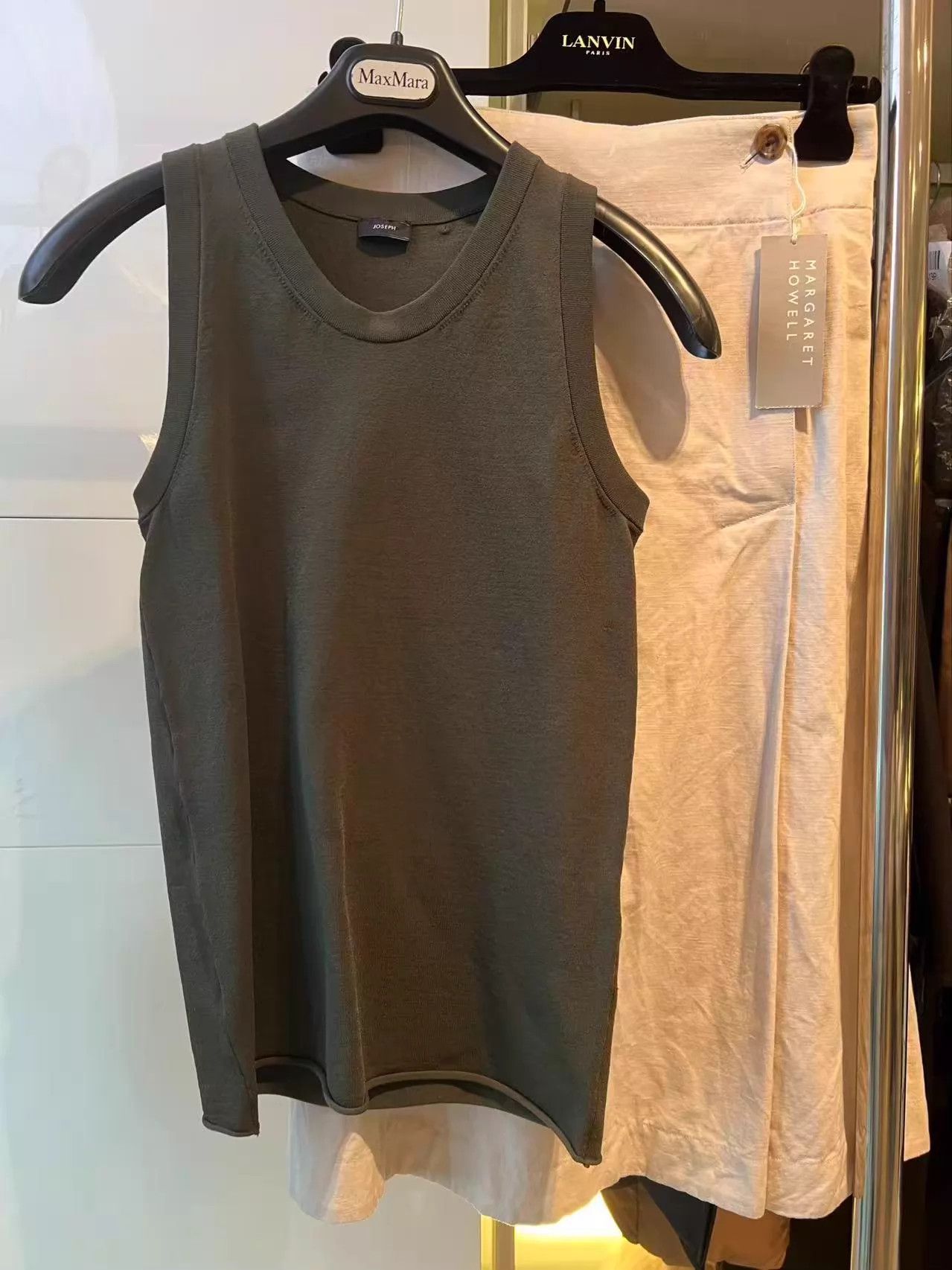 Joseph Joseph Olive Green Sleeveless Tank Top M Size M / US 6-8 / IT 42-44 - 3 Thumbnail