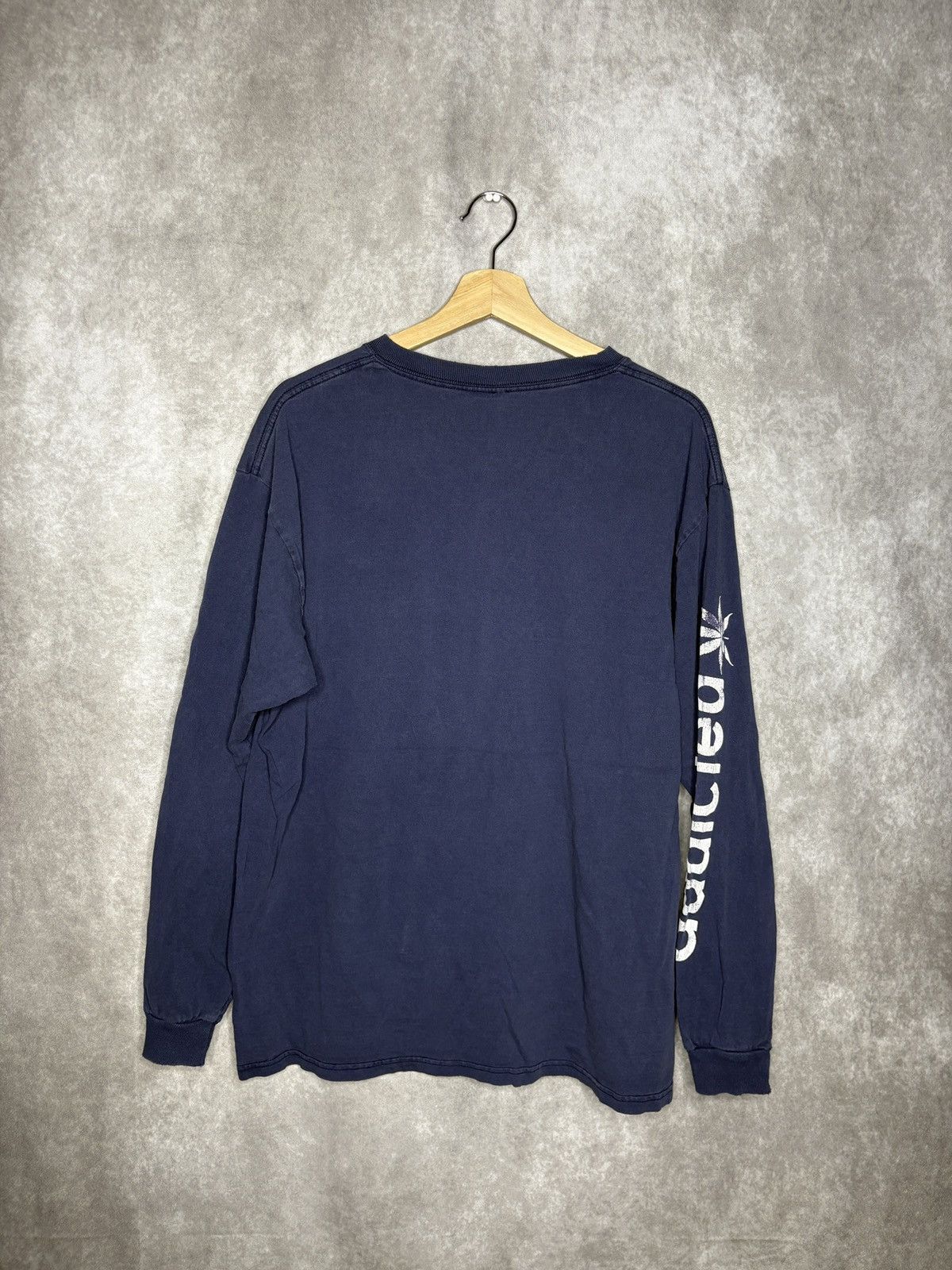 Vintage Vintage Weed Adidas Parody Long Sleeve T-Shirt Size US L / EU 52-54 / 3 - 4 Thumbnail