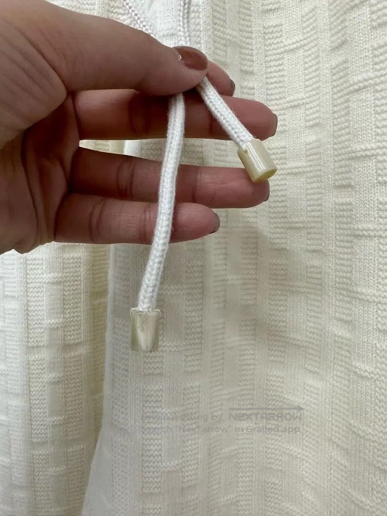 Hermes Hermes White textured wool knit long pants Size 24" / US 00 / IT 34 - 3 Thumbnail