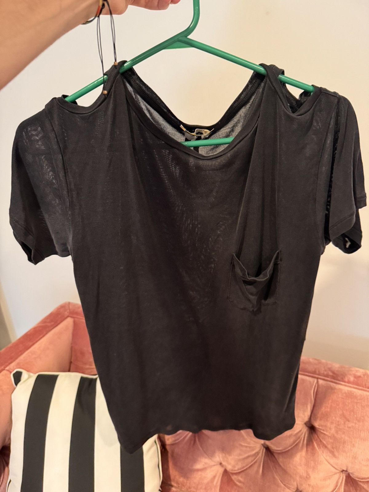 Saint Laurent Paris Saint Laurent Paris unisex shirt with shoulder slits Size S / US 4 / IT 40 - 2 Thumbnail