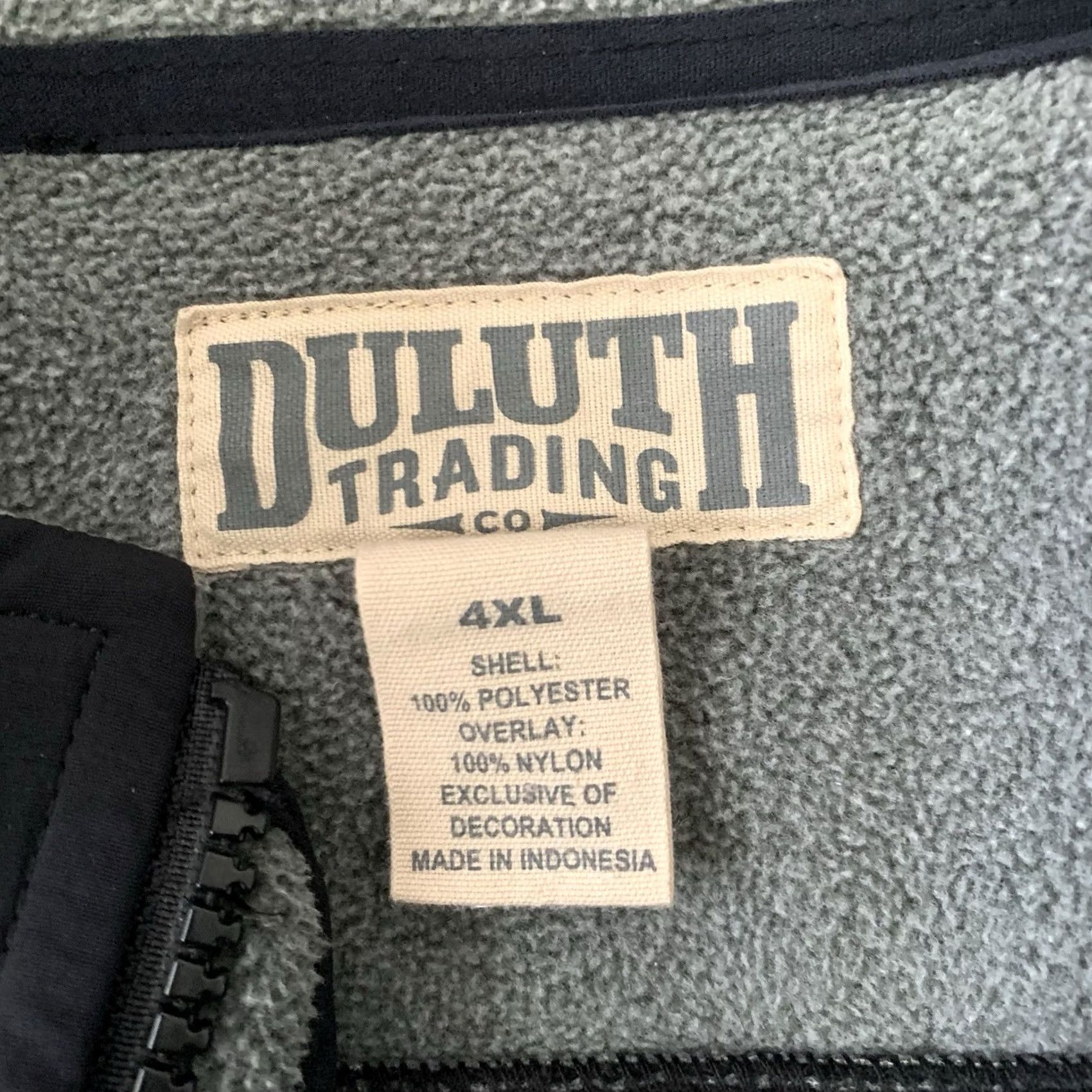 Duluth Trading Company Duluth Shoreman's GridLock Fleece Vest Mens 4XL Gray Full-Zip Outdoors Hiking Size US XXL / EU 58 / 5 - 2 Thumbnail