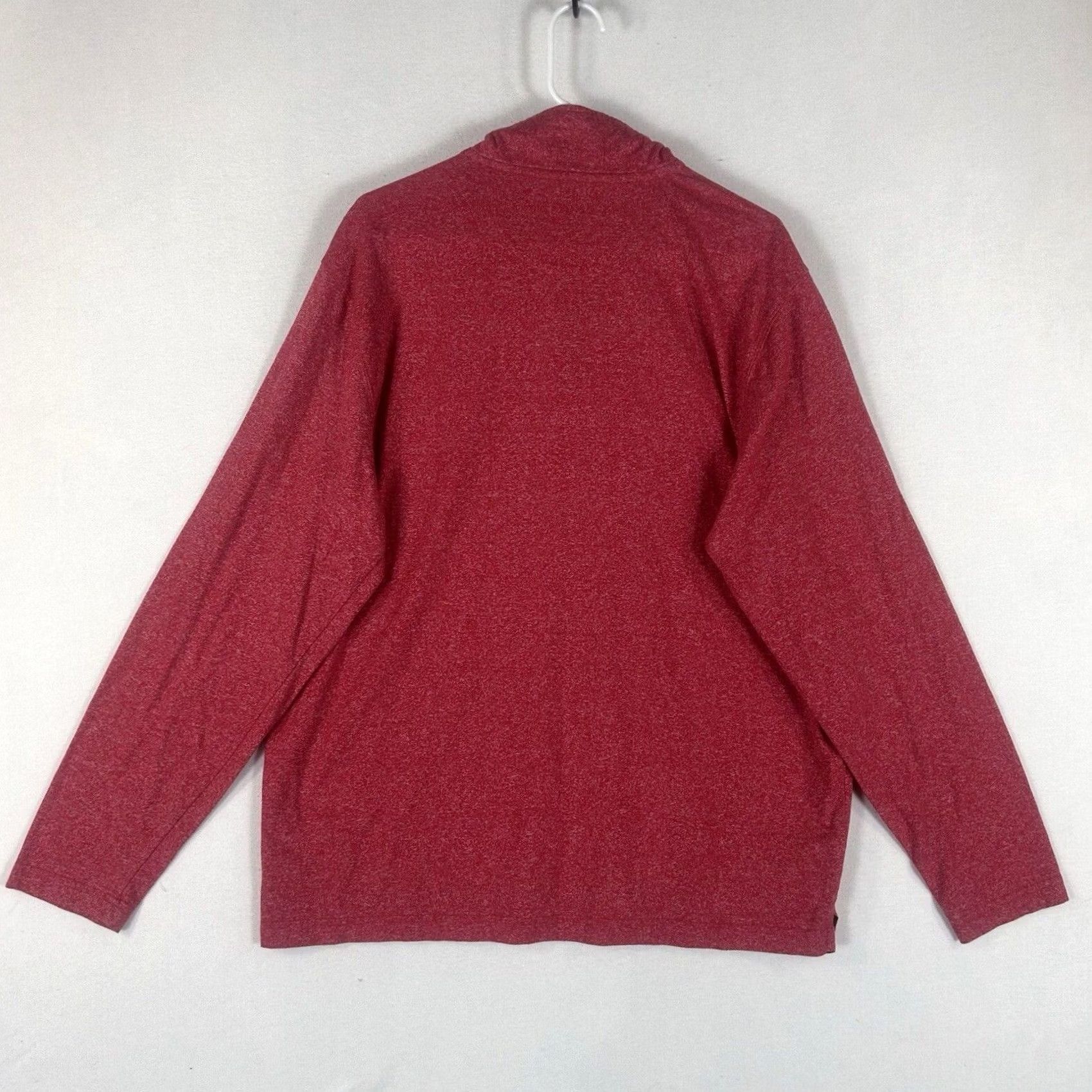 Chaps Chaps Sweatshirt Pullover 1/4 Zip Long Sleeve Mens XL Red Heather Casual Sock? Size US XL / EU 56 / 4 - 7 Thumbnail