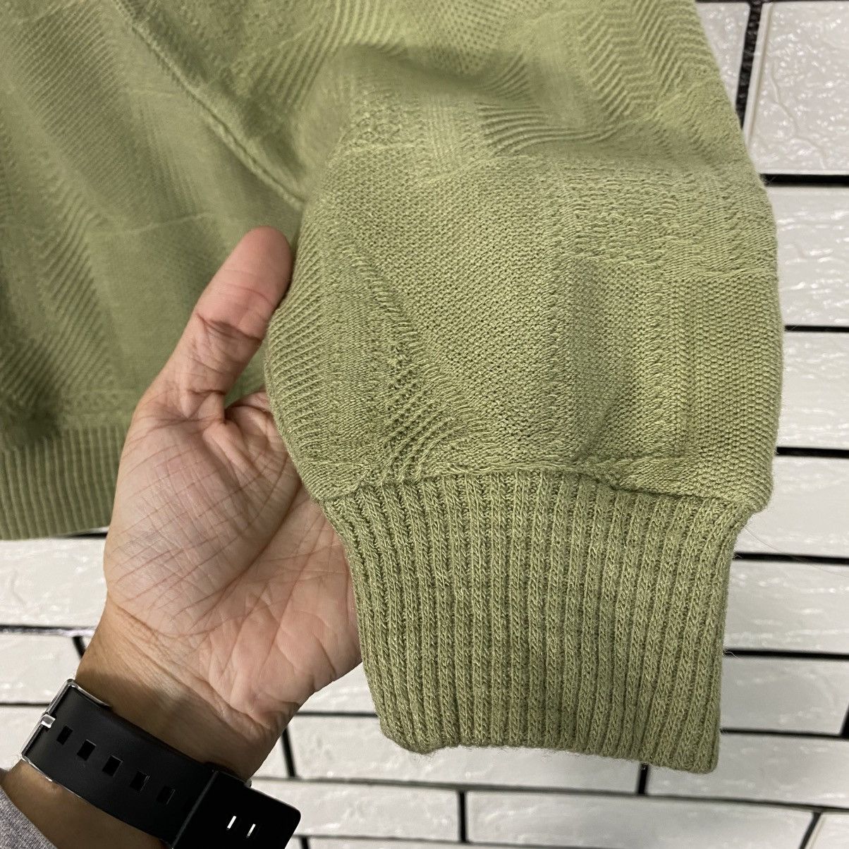 Issey Miyake 📌Vintage Collar Sweatshirt Lindbergh Big Logo Size US L / EU 52-54 / 3 - 13 Thumbnail
