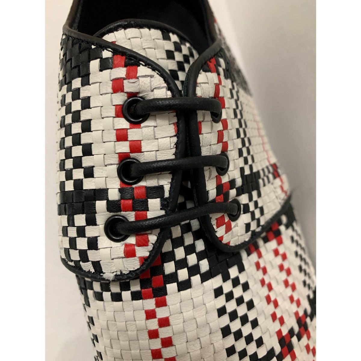 Helmut Lang HELMUT LANG WOVEN OXFORD LEATHER SHOES Size US 10 / EU 43 - 12 Thumbnail