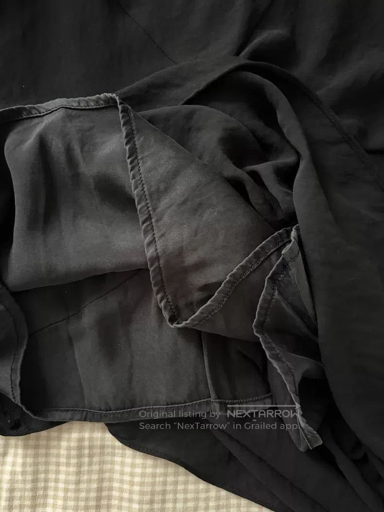 Helmut Lang Helmut Lang Black sleeveless irregular minimal cut top Size S / US 4 / IT 40 - 6 Thumbnail