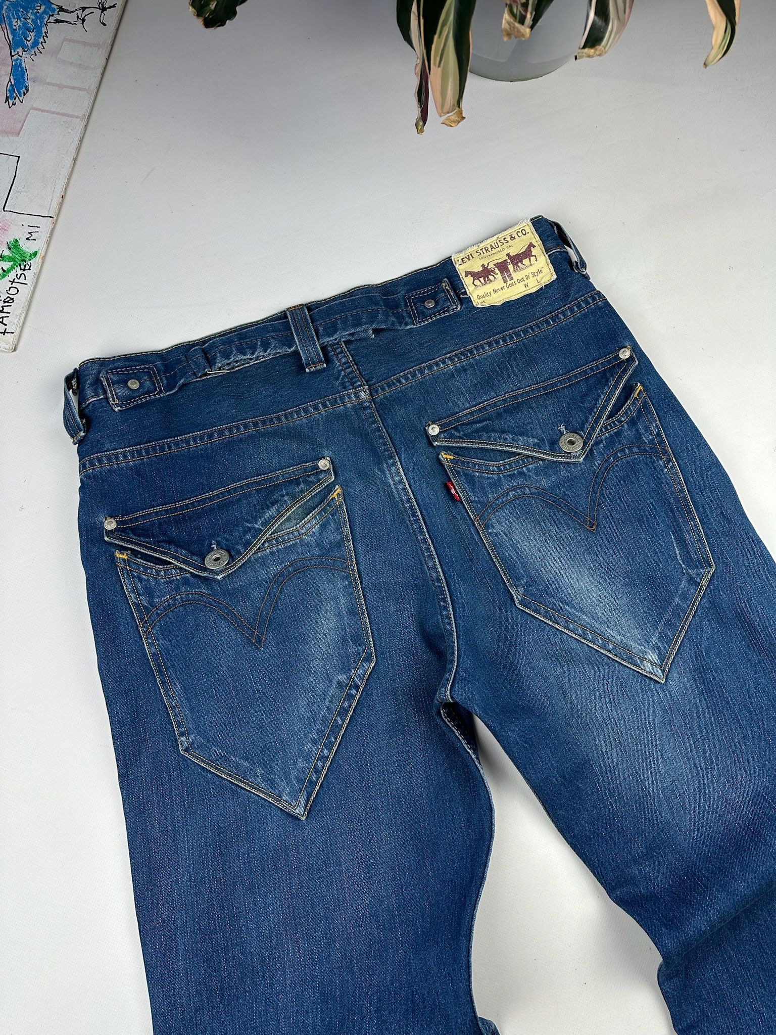 Levi's Levis Engineered Jeans Buckle Back Tag Size US 34 / EU 50 - 11 Thumbnail