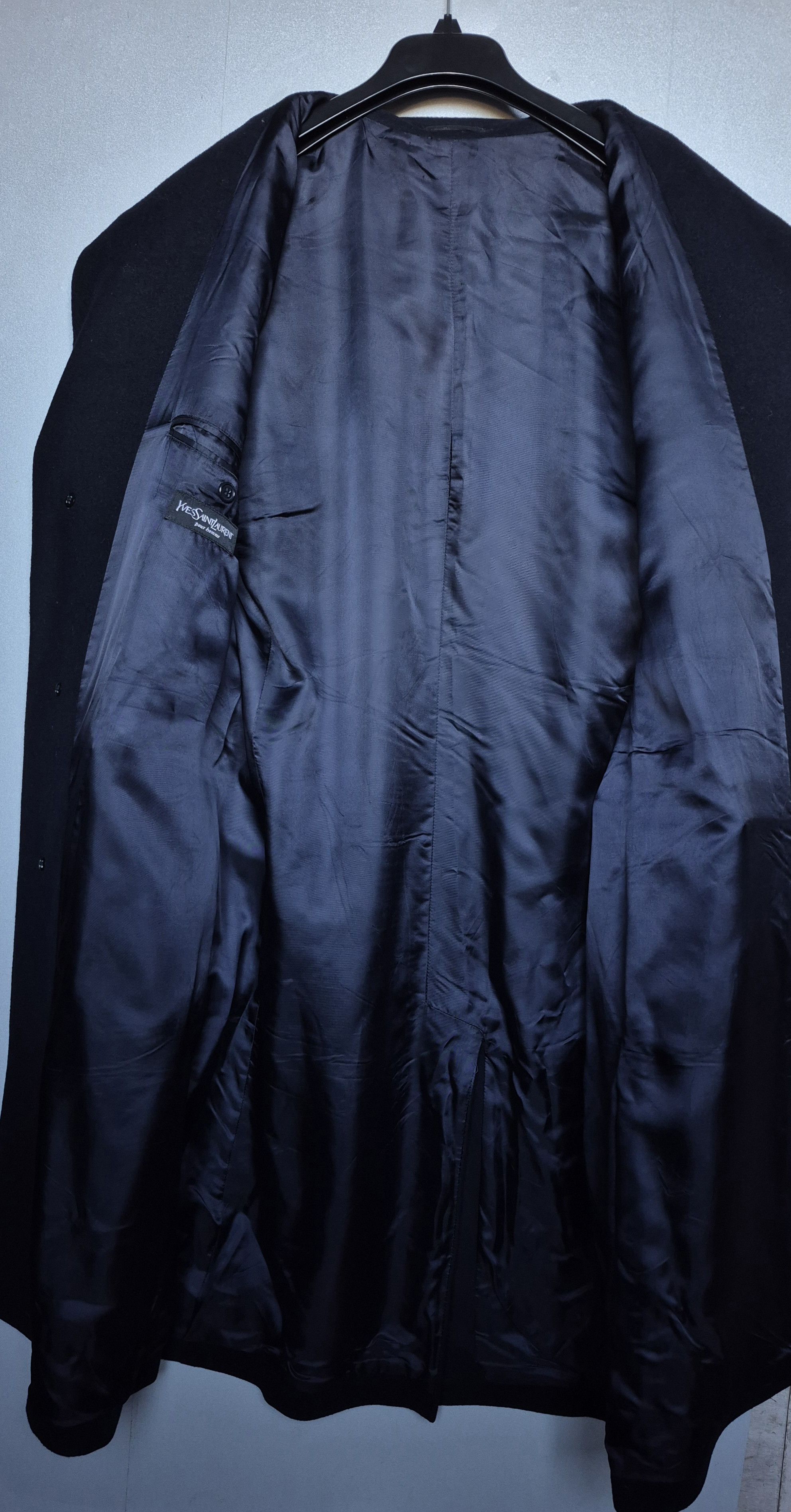 Yves Saint Laurent Yves Saint Laurent Coat Wool Cashmere Size 52 Navyblue Size US L / EU 52-54 / 3 - 4 Thumbnail