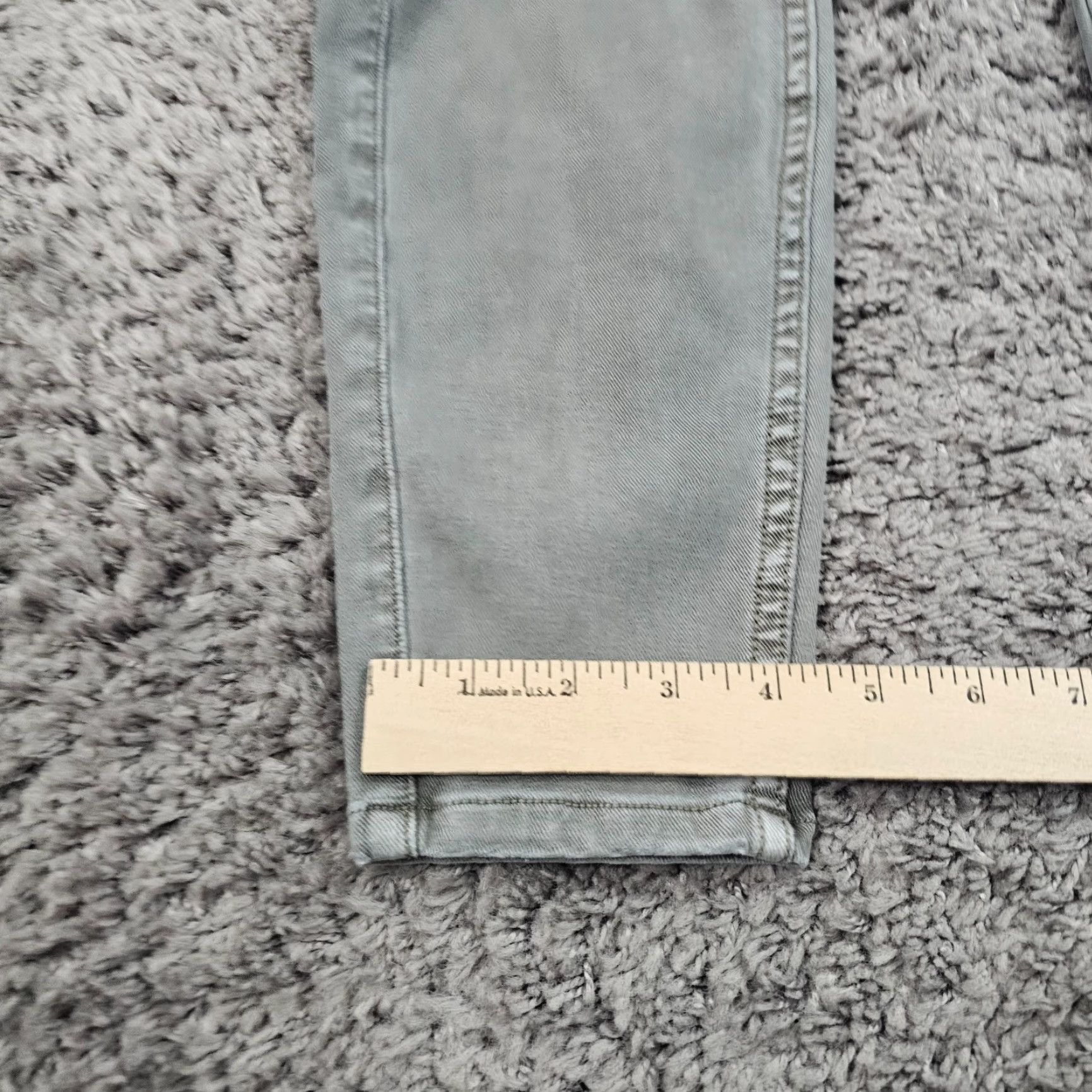 Spanx Spanx Jeans Women's M Gray Ankle Mid Rise Cargo Stretch 29in Inseam 24x29) Size 32" / US 10 / IT 46 - 6 Thumbnail