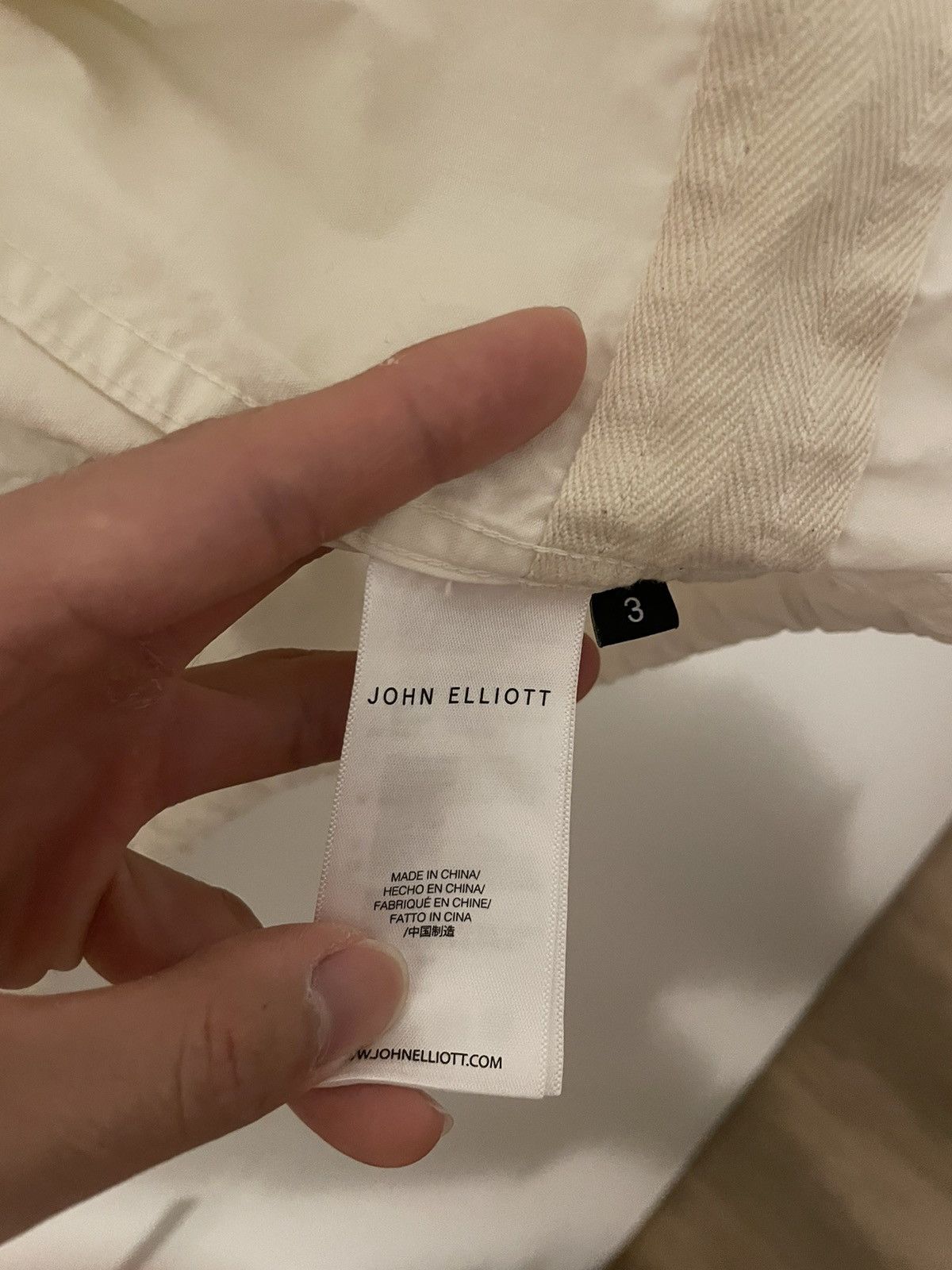 John Elliott John Elliott off white shirt jacket Size US L / EU 52-54 / 3 - 3 Thumbnail