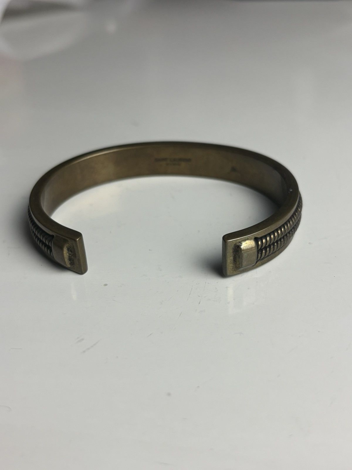Saint Laurent Paris Saint Laurent Cuff Bracelet - Gold-Tone Brass Size ONE SIZE - 5 Thumbnail