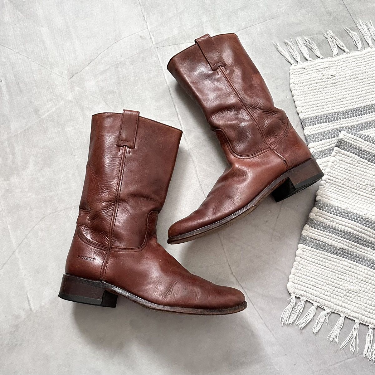 Vintage Sendra Western Cowboy Biker Boots Frye Vibe