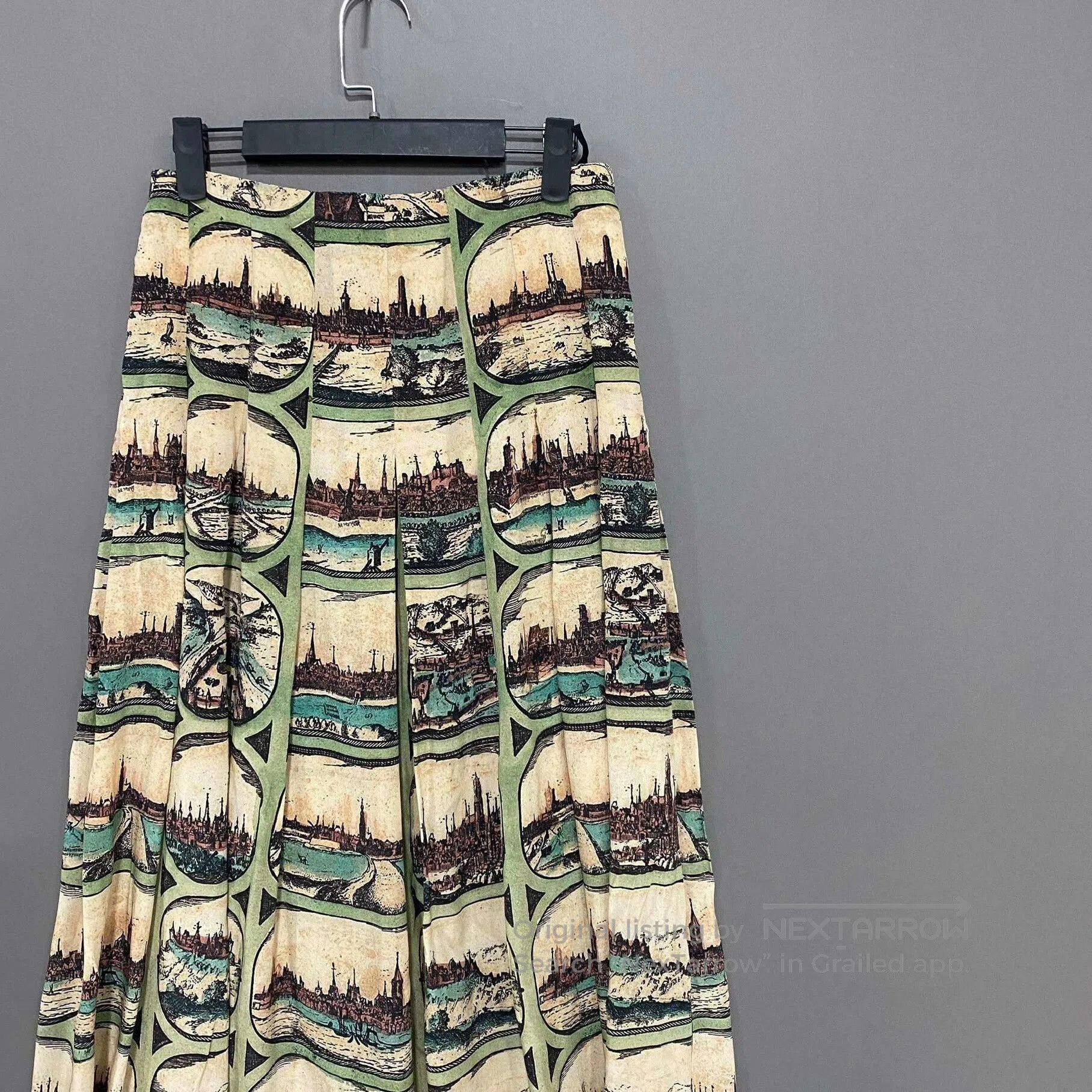 Gucci Gucci Urban Print Midi Skirt. Size 39" - 3 Thumbnail