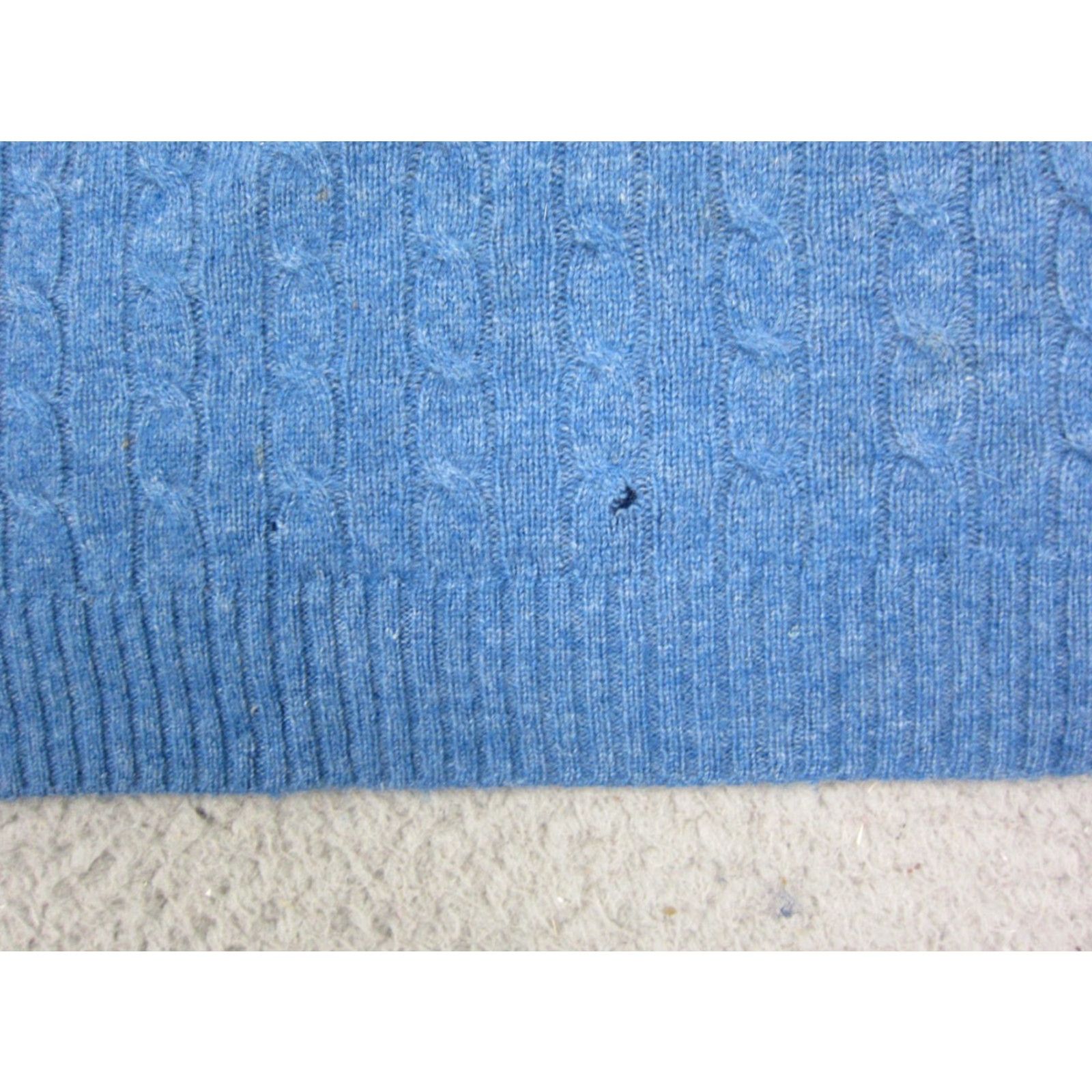 Vintage Kenar Sweater Womens Medium Blue 100% Cashmere Knit 2 Ply Vintage 90s Crew Neck Pullover Regular Knit Stylish Ladies - 90s Classic Cozy White? Size M / US 6-8 / IT 42-44 - 4 Thumbnail