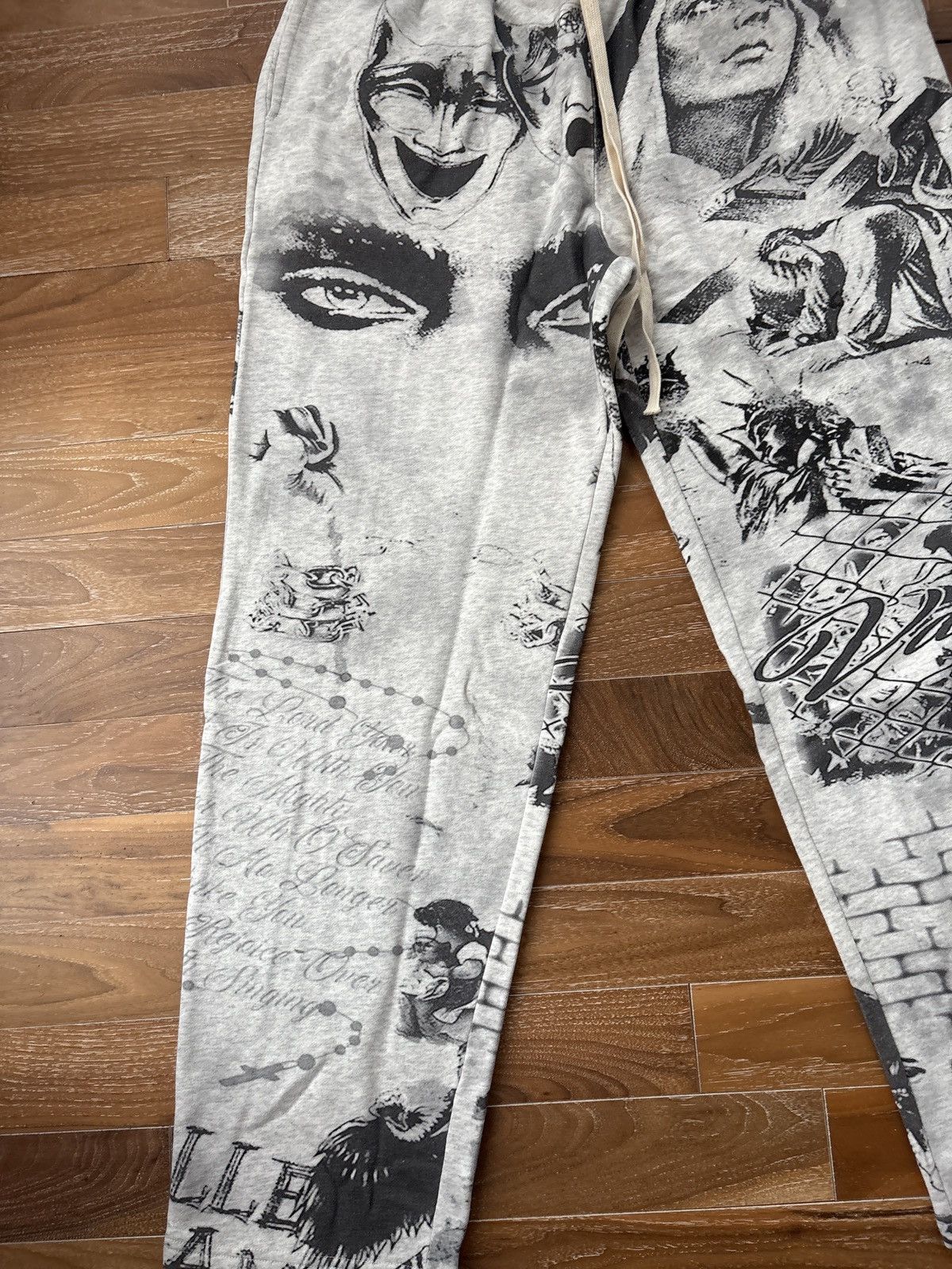 Vale Vale mural sweatpants grey Size US 36 / EU 52 - 4 Thumbnail