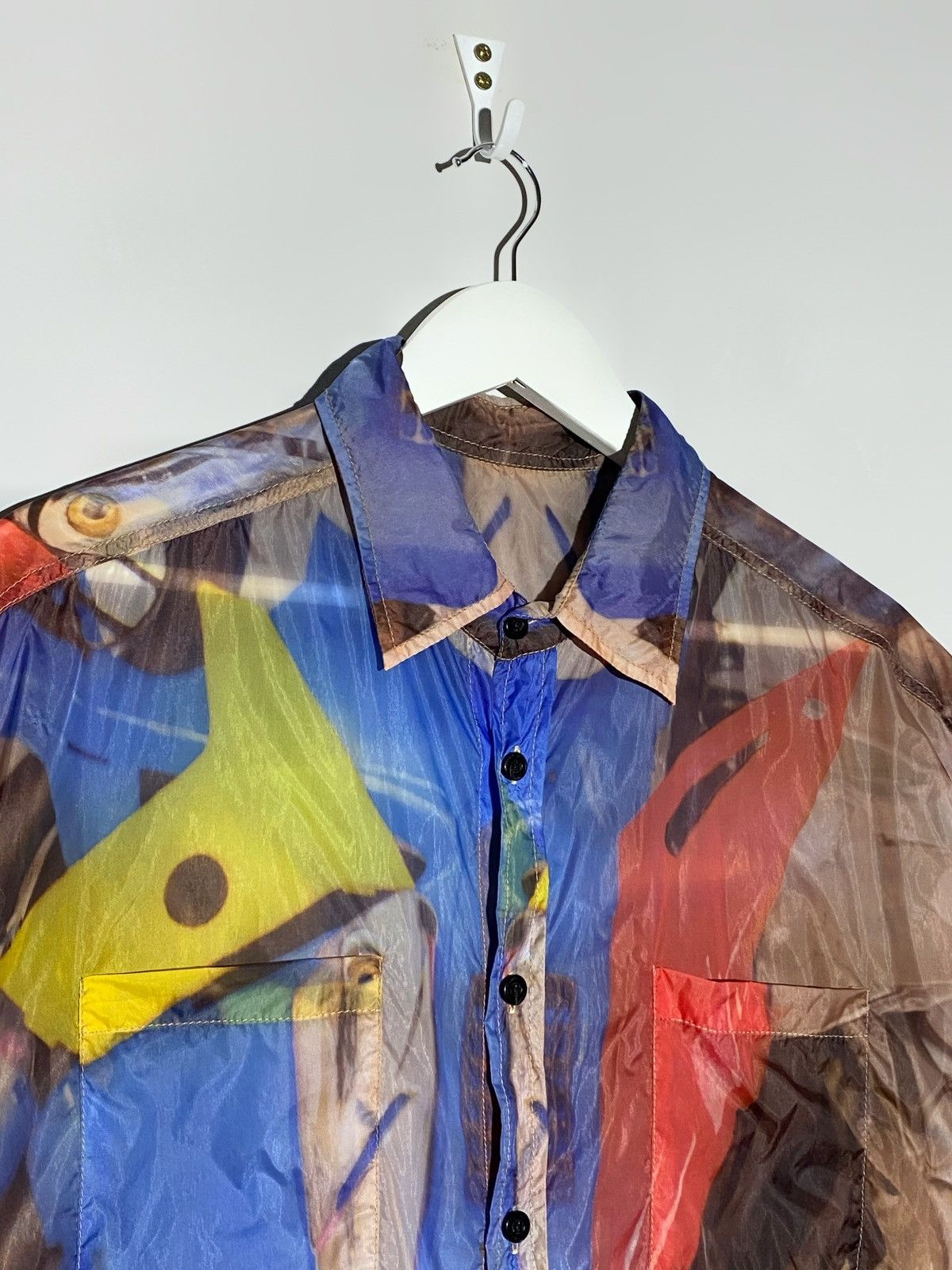 KTZ KTZ Kokon To Zai Transparent Leightweight Button Up Shirt Size US M / EU 48-50 / 2 - 3 Thumbnail