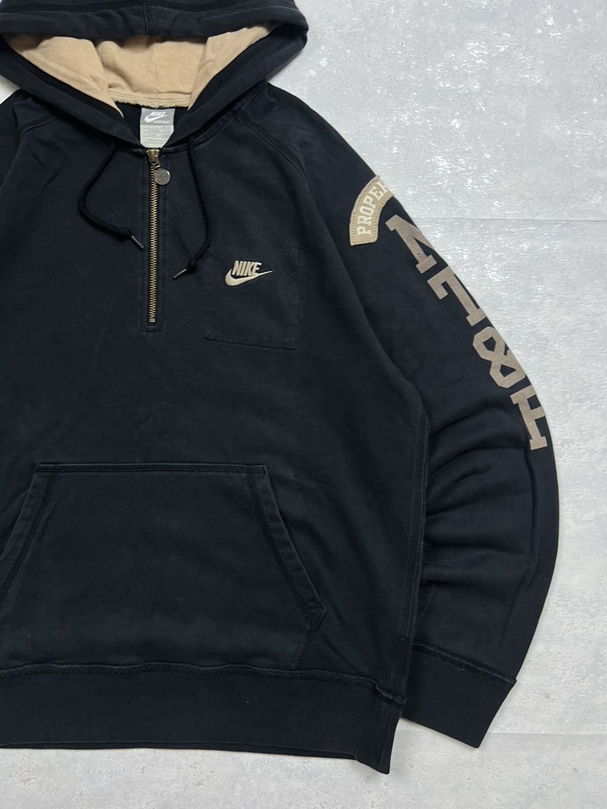 Nike 90s Nike Retro Logo 1/4 Zip Vintage Y2K Oversized Hoodie Size US L / EU 52-54 / 3 - 3 Thumbnail