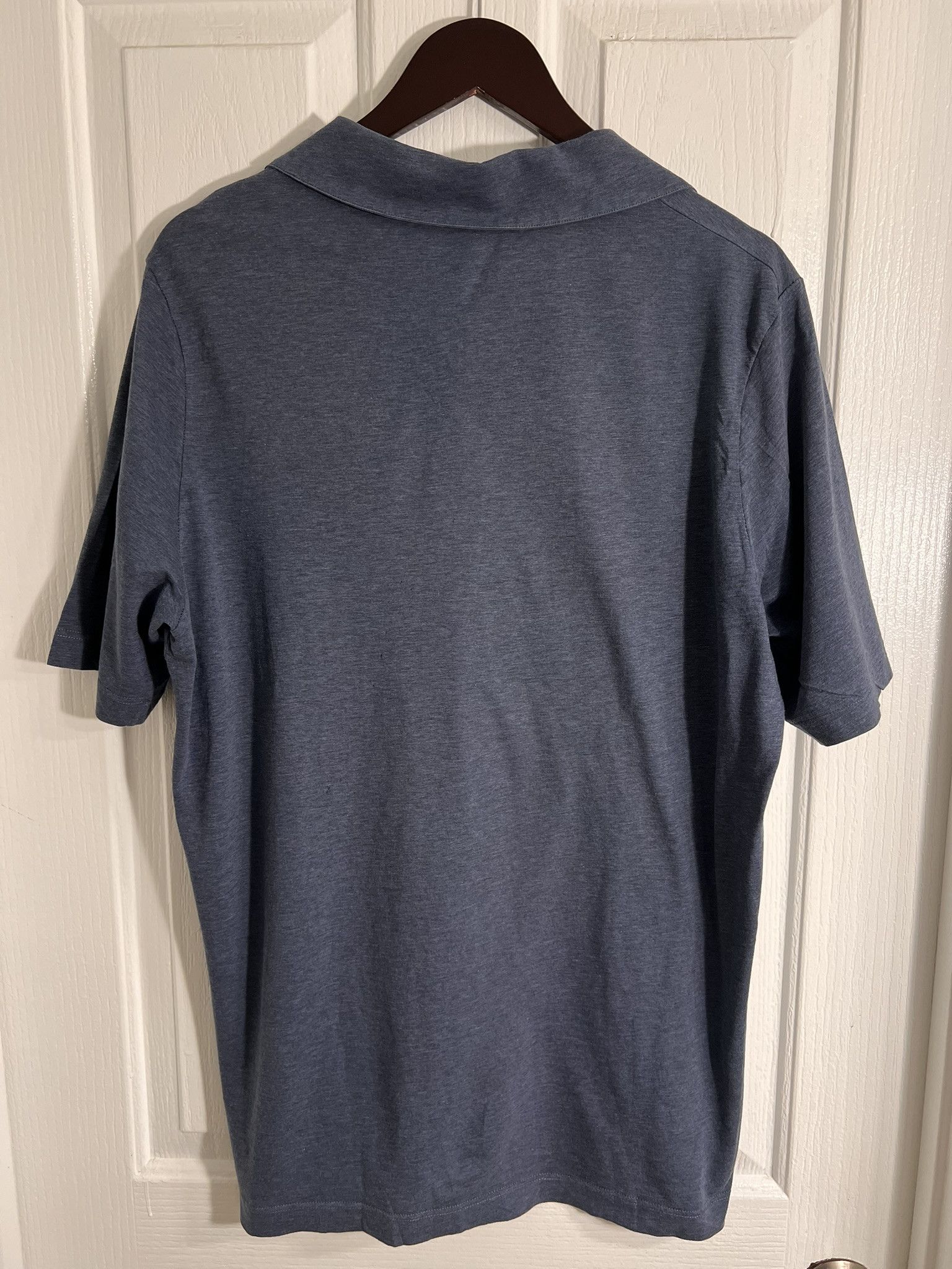 Louis Vuitton LOUIS VUITTON V-Neck Polo Shirt Short Sleeve Pocket Blue XXL Size US L / EU 52-54 / 3 - 5 Thumbnail