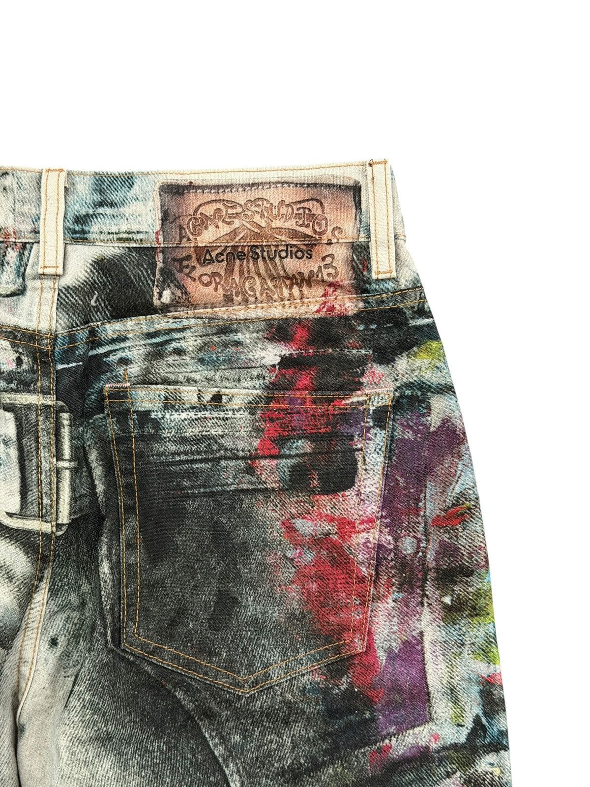 Acne Studios Acne Studios 1981 Trompe L’oeil Painter Loose Fit Jeans Size US 30 / EU 46 - 4 Thumbnail