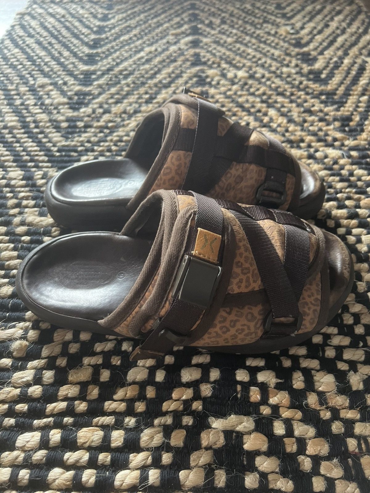Visvim Visvim SS17 Leopard Printed Leather Christo Sandals Size US 10 / EU 43 - 2 Thumbnail